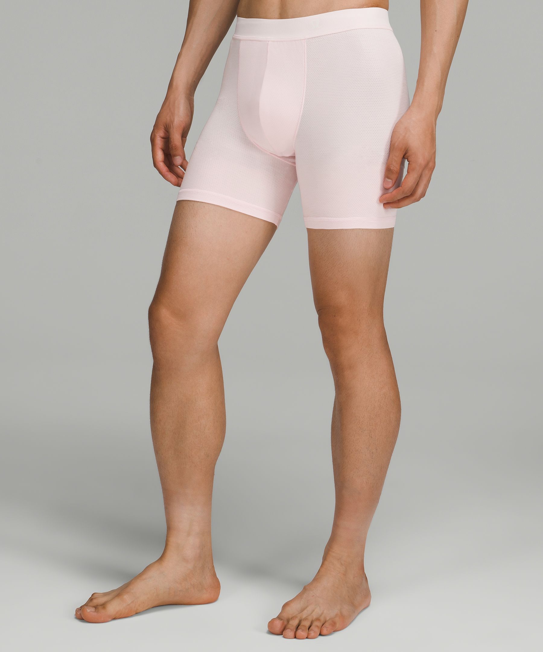 Lululemon Always In Motion Mesh Boxers 5" In Strawberry Milkshake