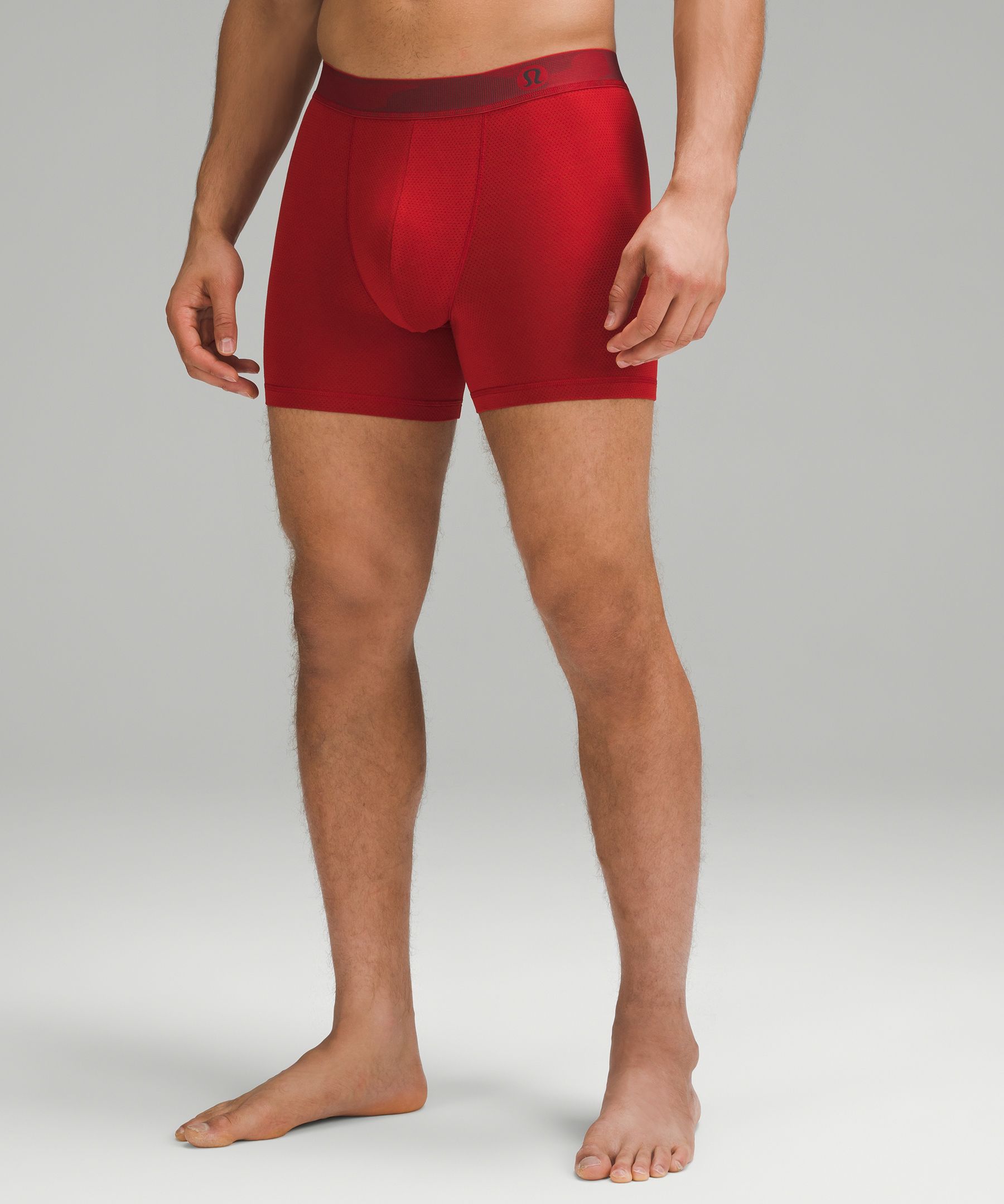 Lululemon Always In Motion Mesh Boxer 5" In Sport Red