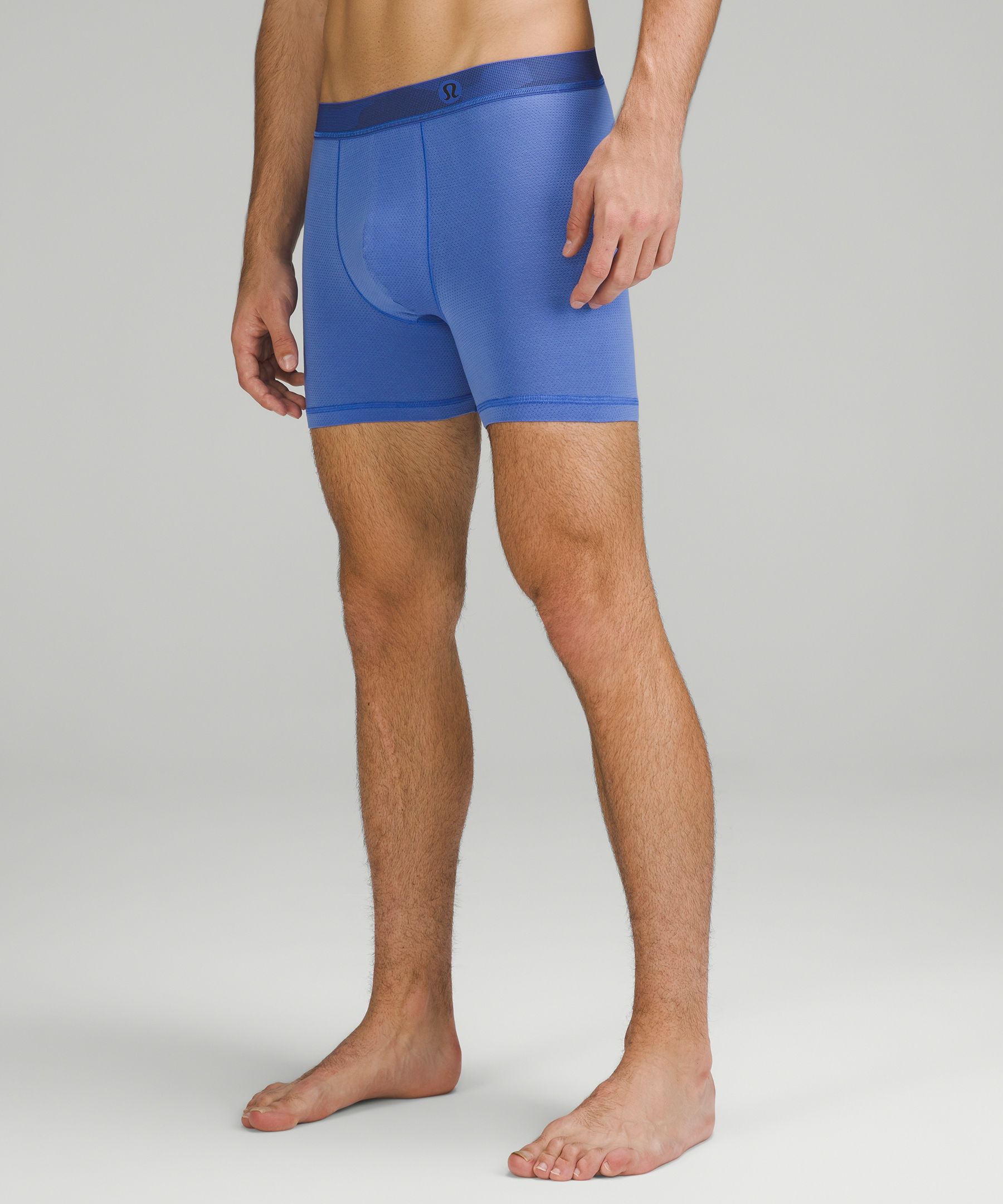 Lululemon Always In Motion Mesh Boxers 5" In Blue