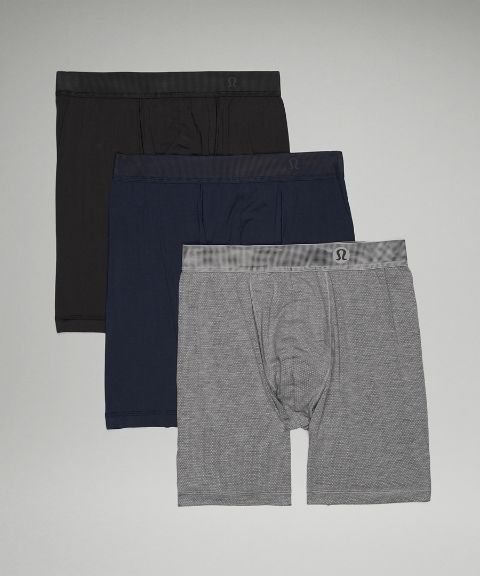 Lululemon Always In Motion Long Mesh Boxer 7" *3 Pack