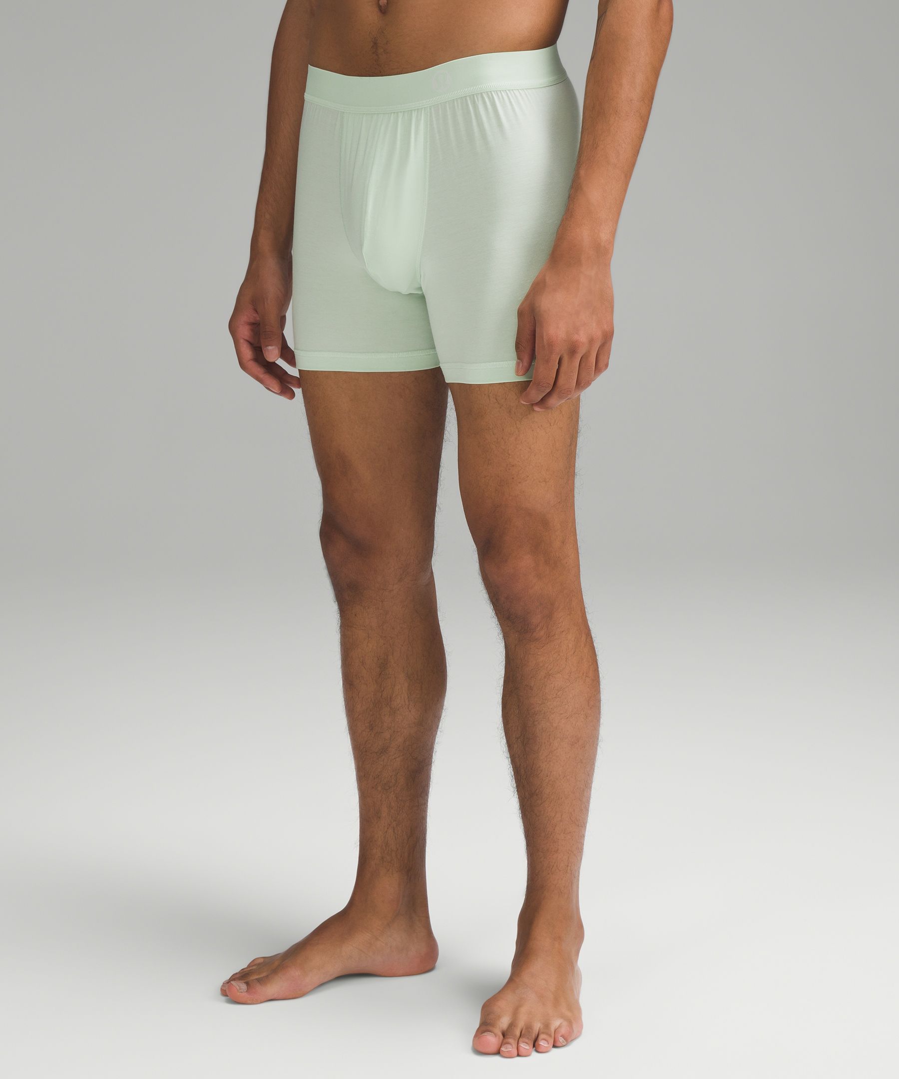 Lululemon Always In Motion Mesh Boxers 5 In Heathered Core Medium