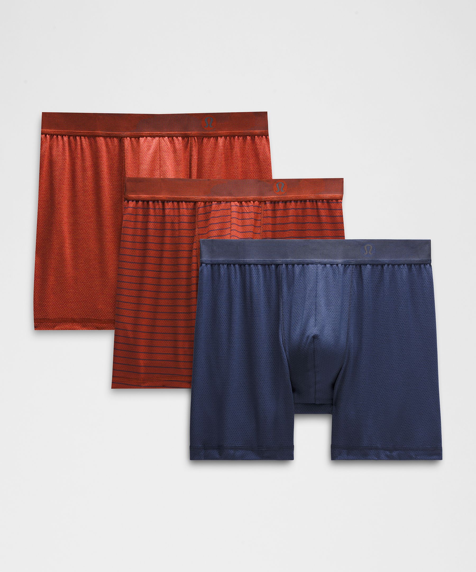 Lululemon Always In Motion Mesh Boxers 5" 3 Pack