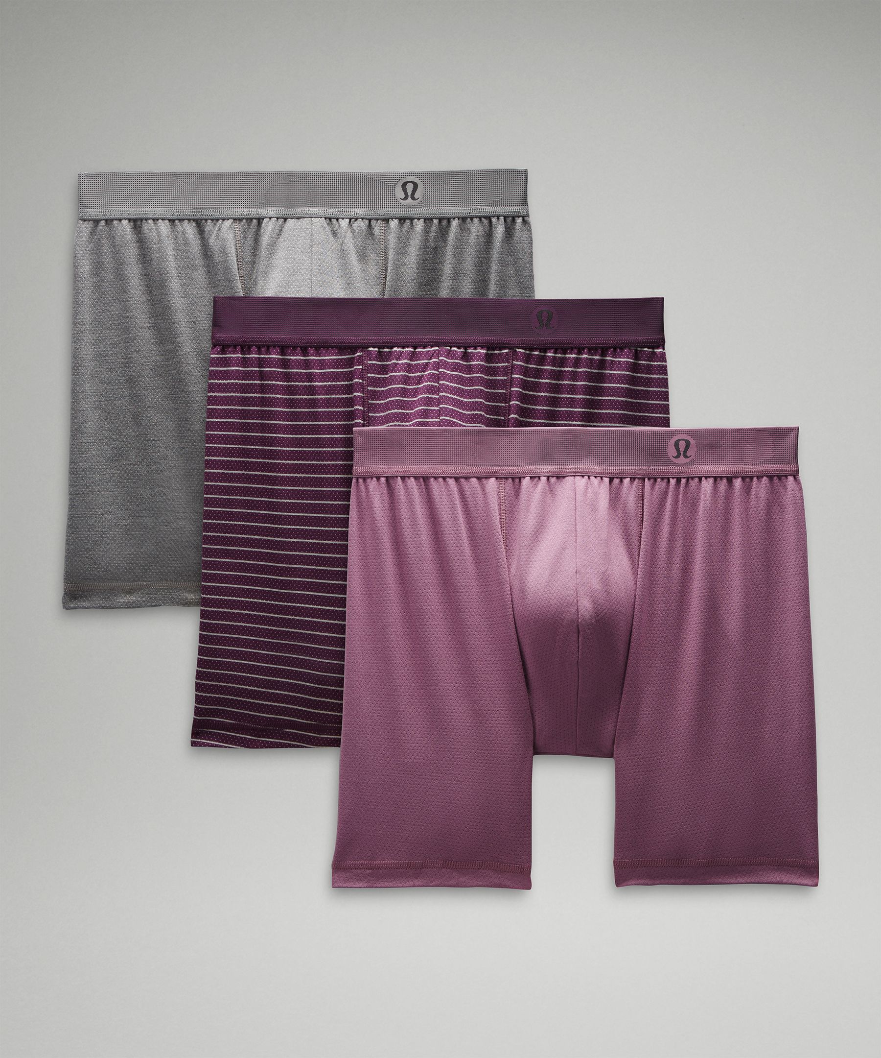 lululemon AIM Boxer - 5 - Heathered Core Medium Grey, Underwear