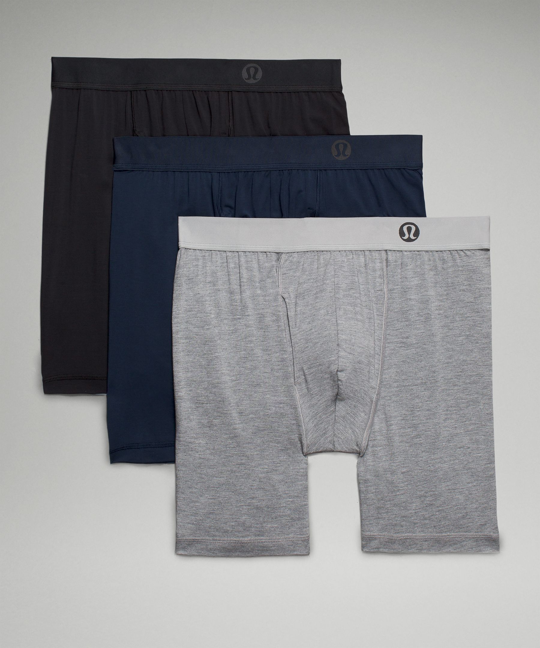 Lululemon Always In Motion Long Boxers With Fly 7" 3 Pack