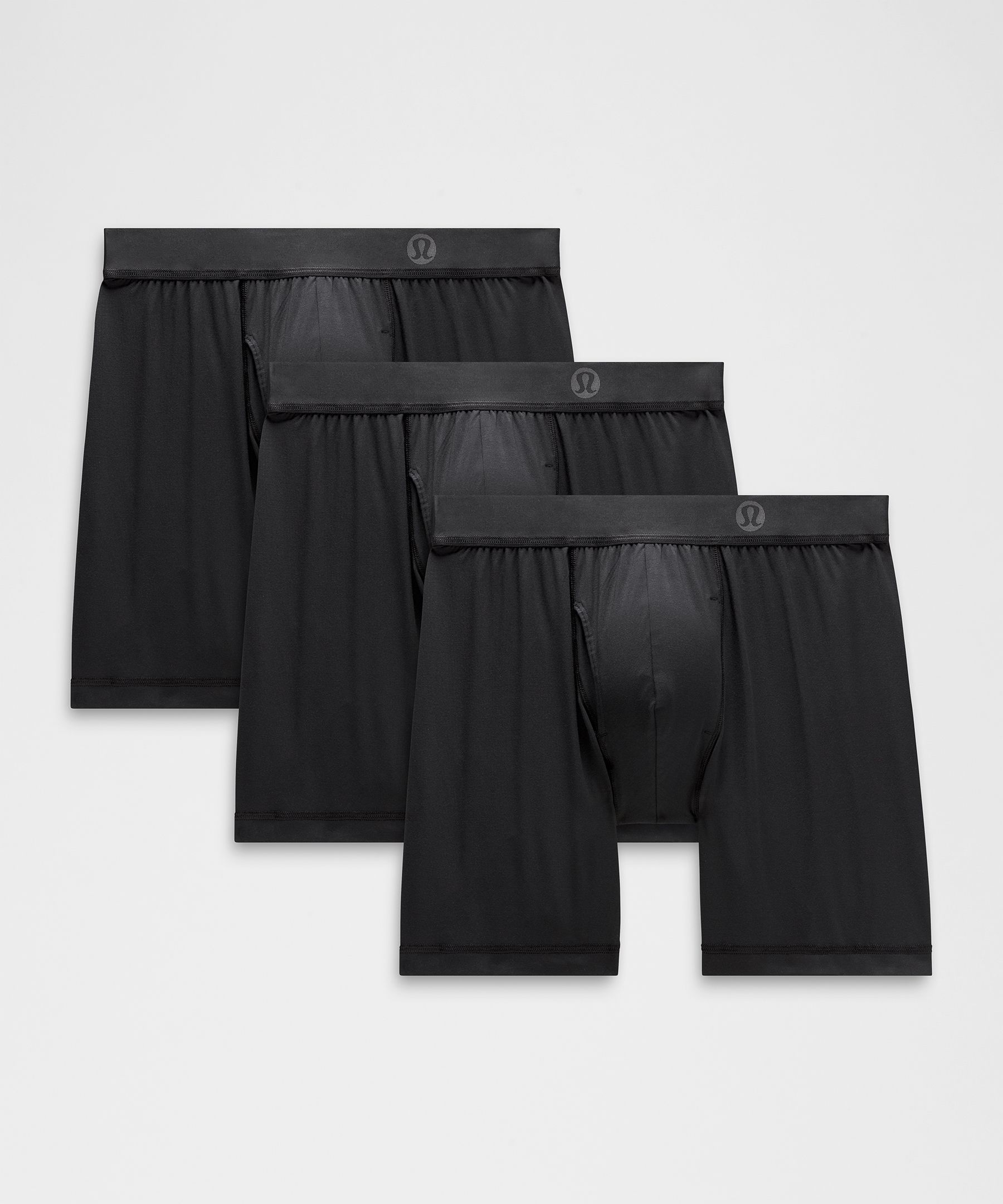 Always In Motion Long Boxer with Fly 7" 3 Pack