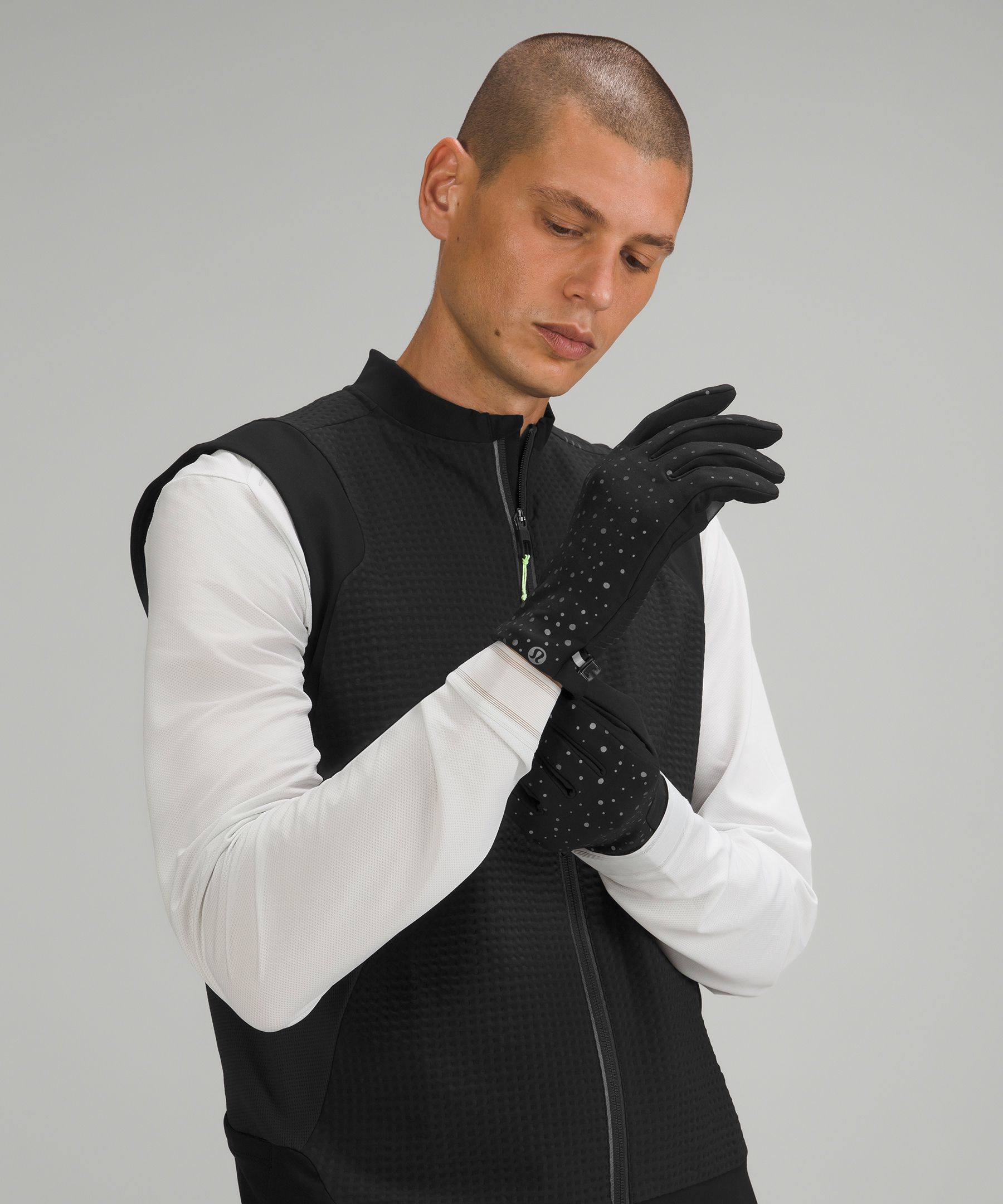Men's Cold Terrain Reflective Running Gloves Lululemon FR