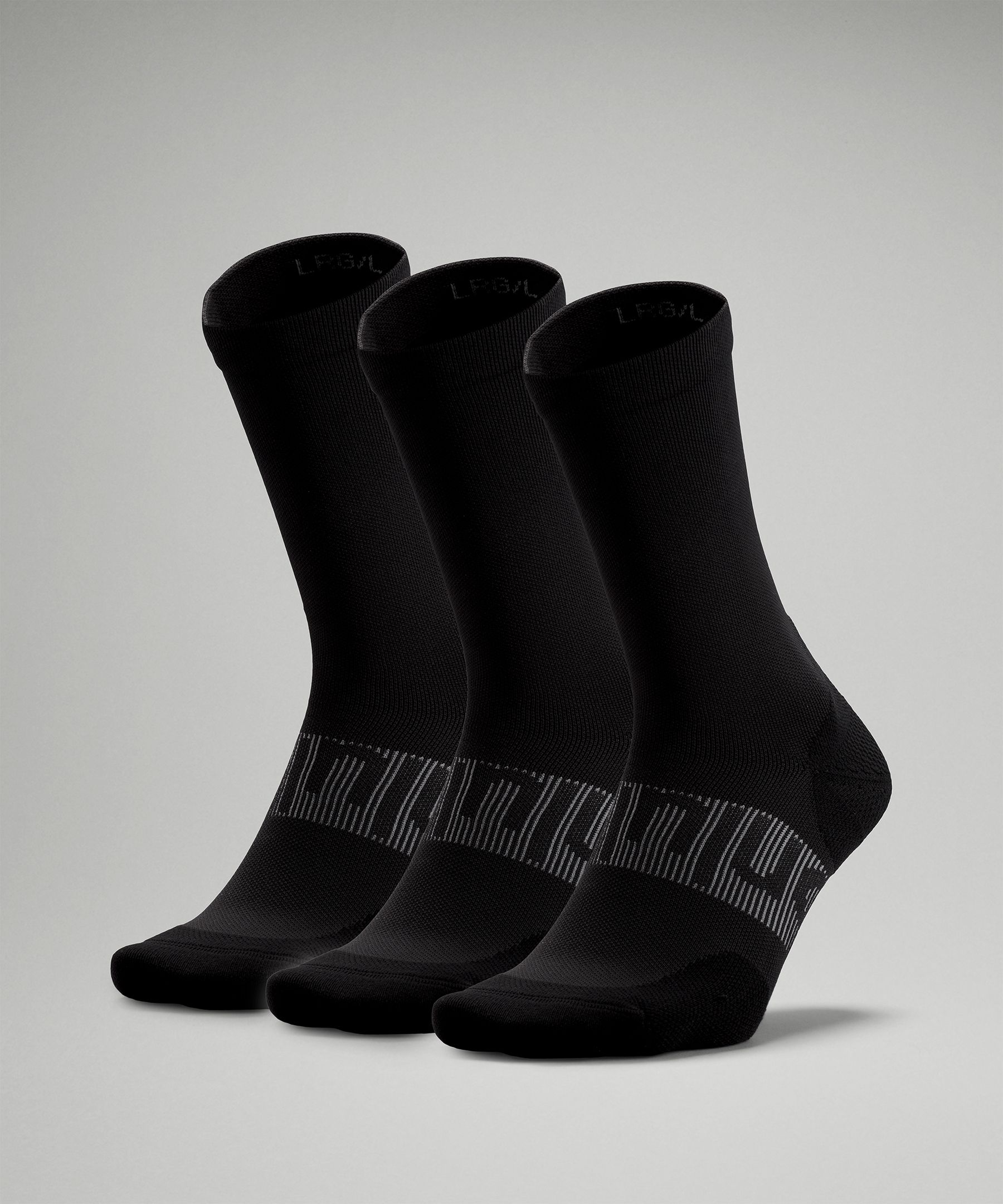 Lululemon Power Stride Crew Socks 3 Pack