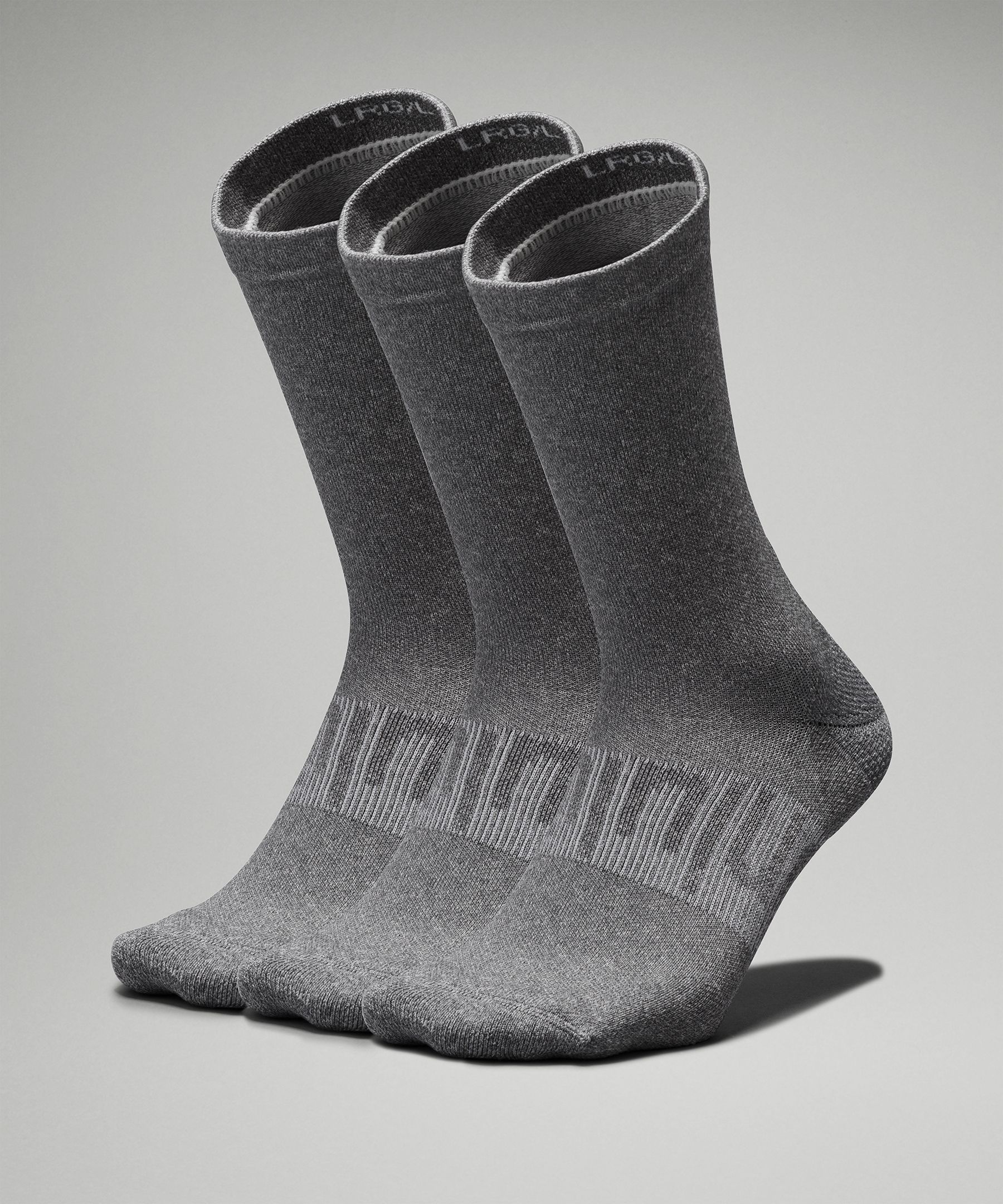 LULULEMON Three-Pack Power Stride Stretch-Knit Socks for Men