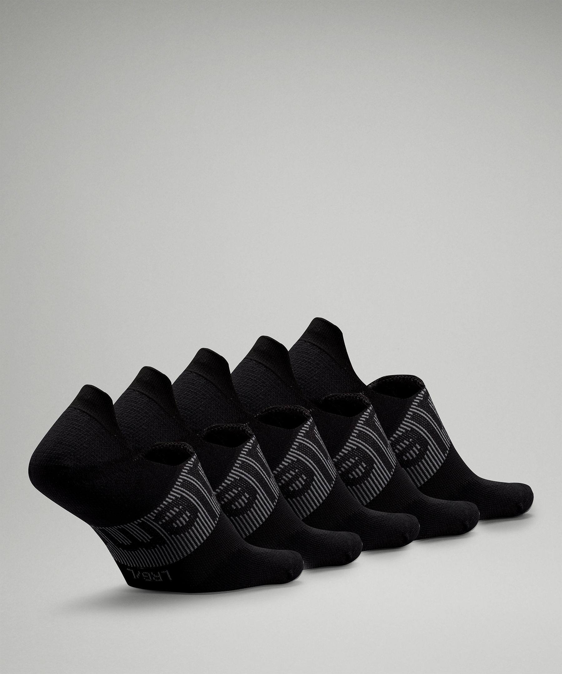 Shop Lululemon Power Stride No-show Socks With Active Grip 5 Pack