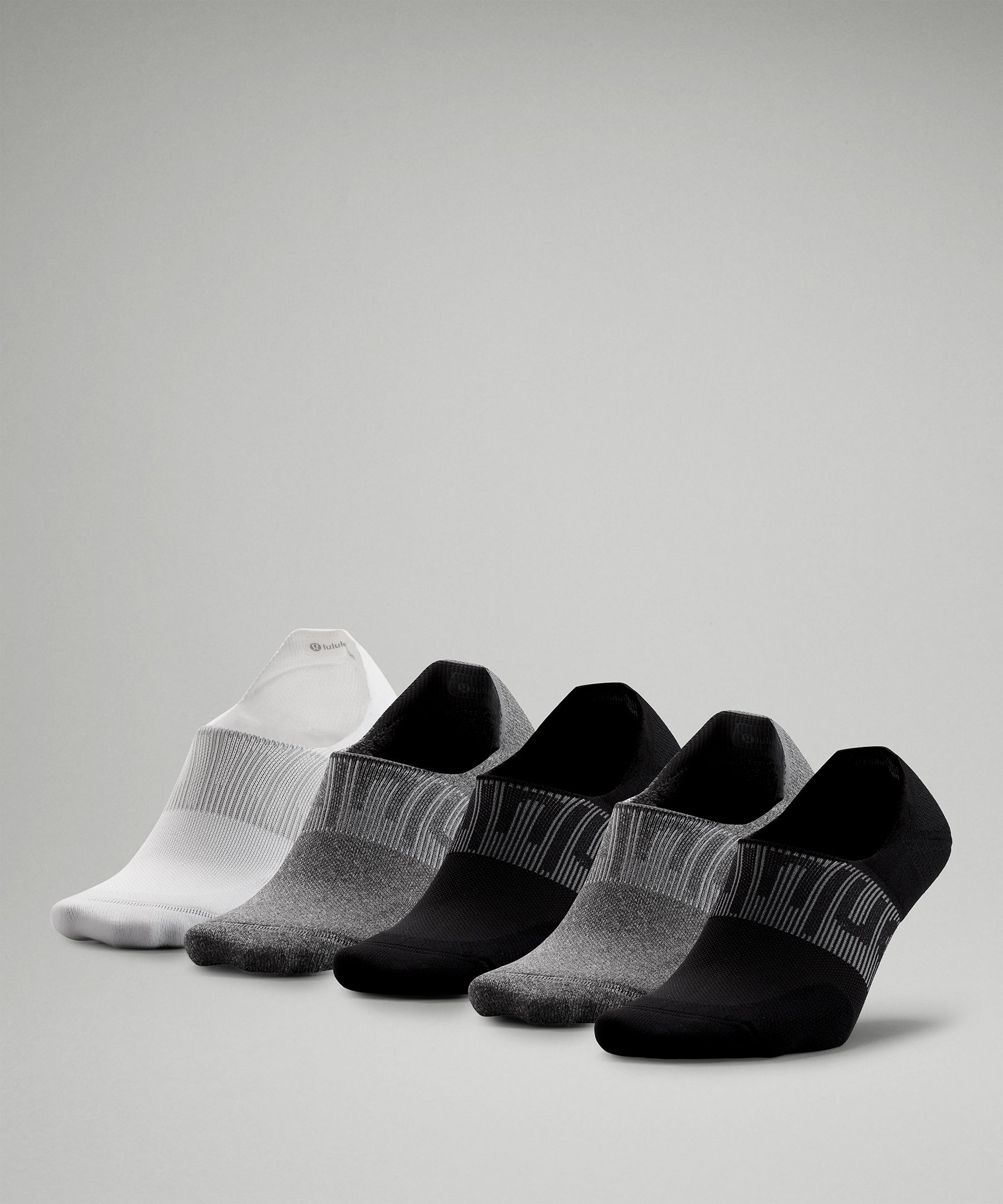 Lululemon Power Stride No-show Socks With Active Grip 5 Pack