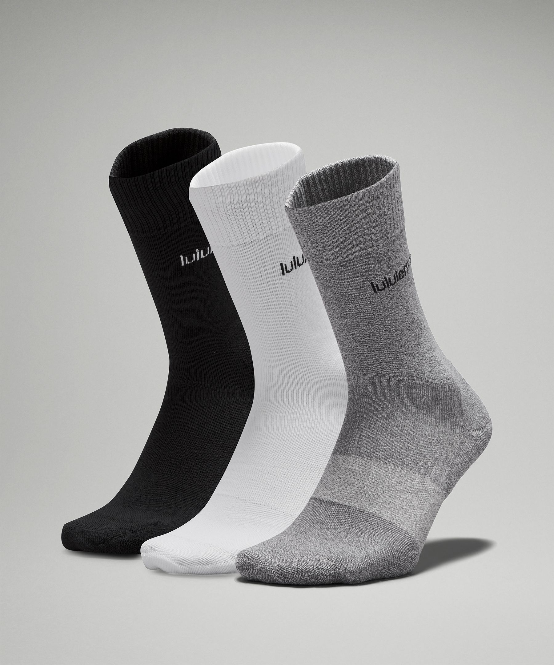 Lululemon Daily Stride Comfort Crew Socks 3 Pack