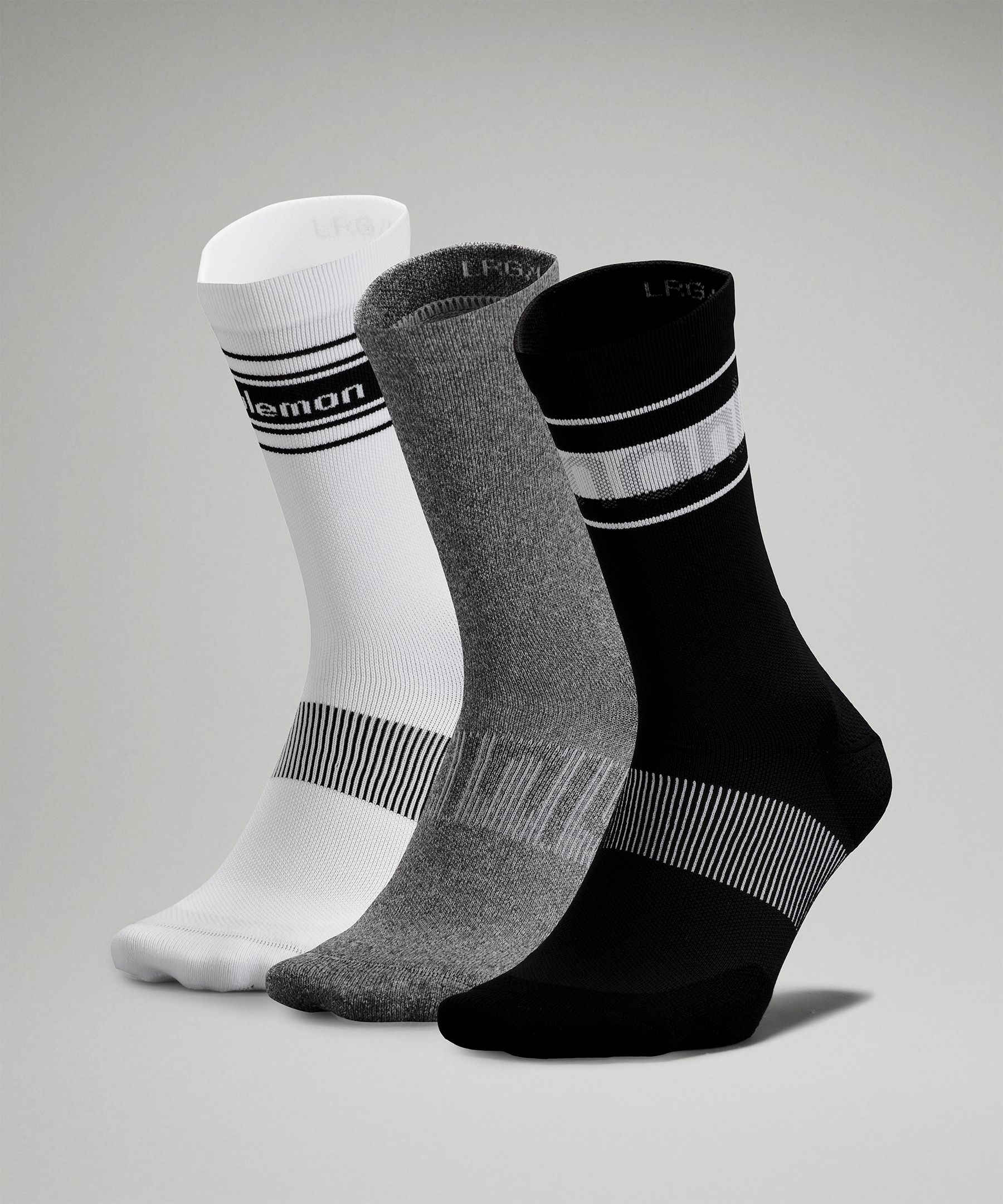 Lululemon Power Stride Crew Socks 3 Pack