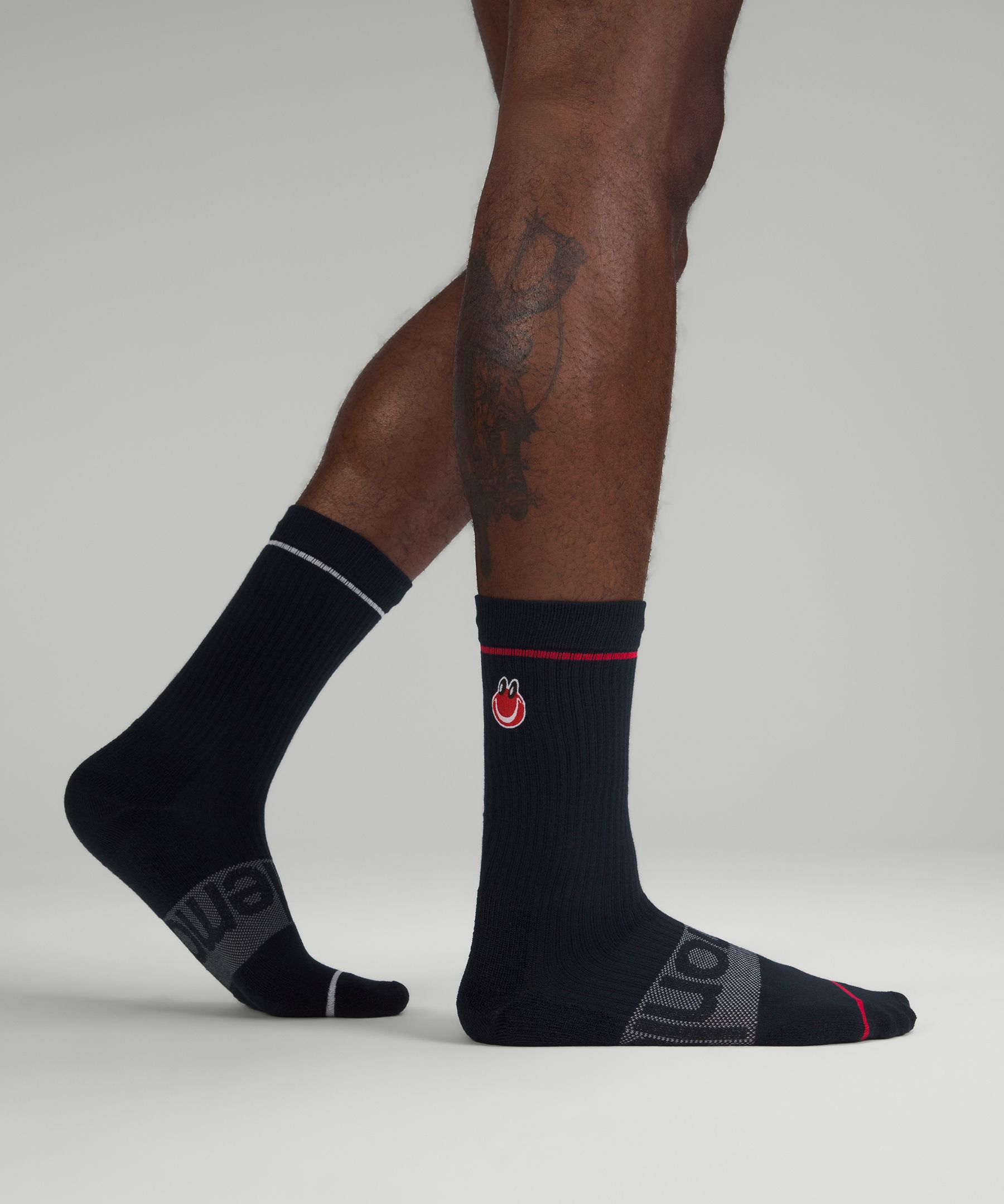Lululemon Men's Daily Stride Crew Socks Graphic