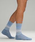 Men's Daily Stride Comfort Crew Socks *Wordmark