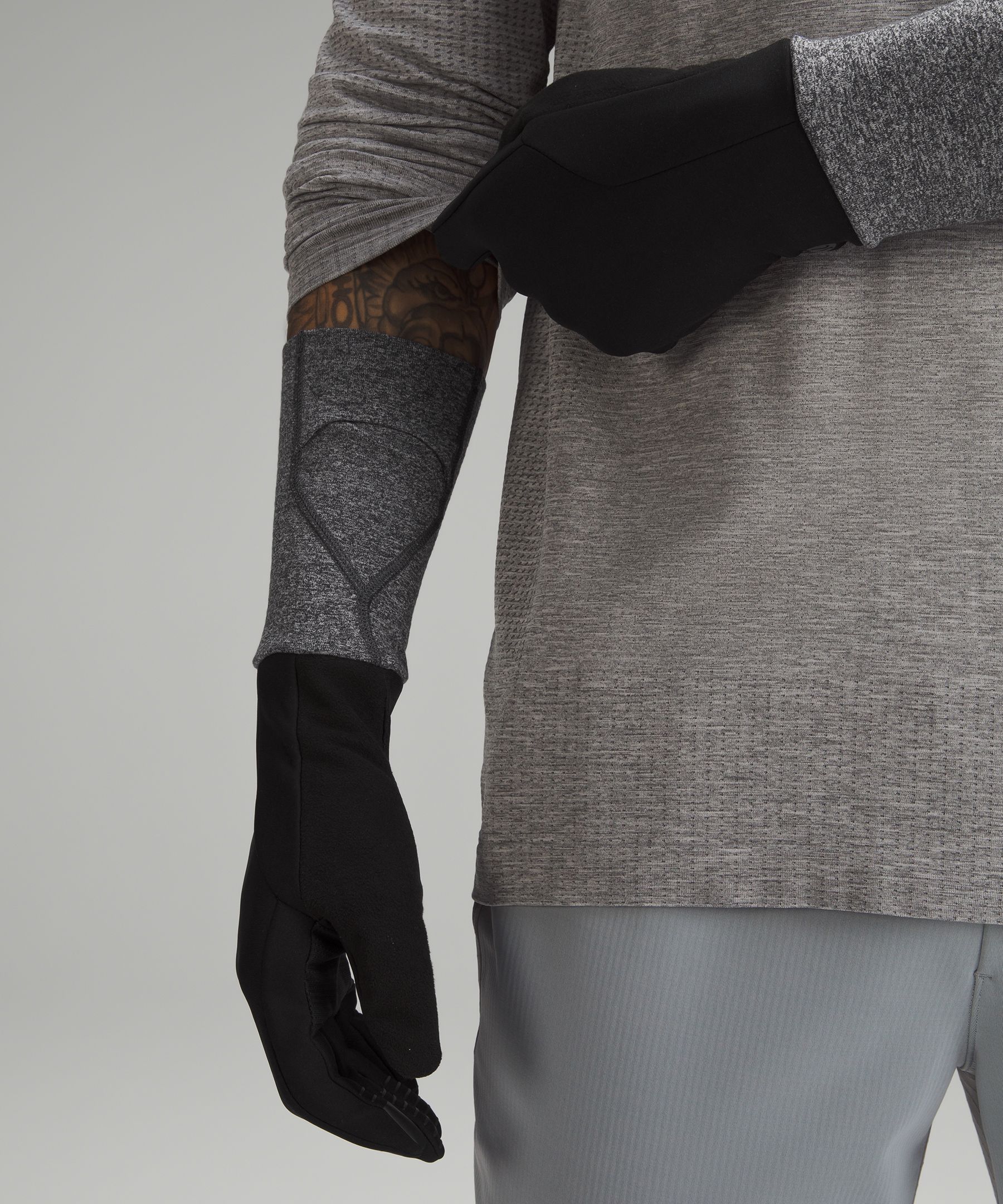 lululemon athletica Fabric Fashion Gloves for Men