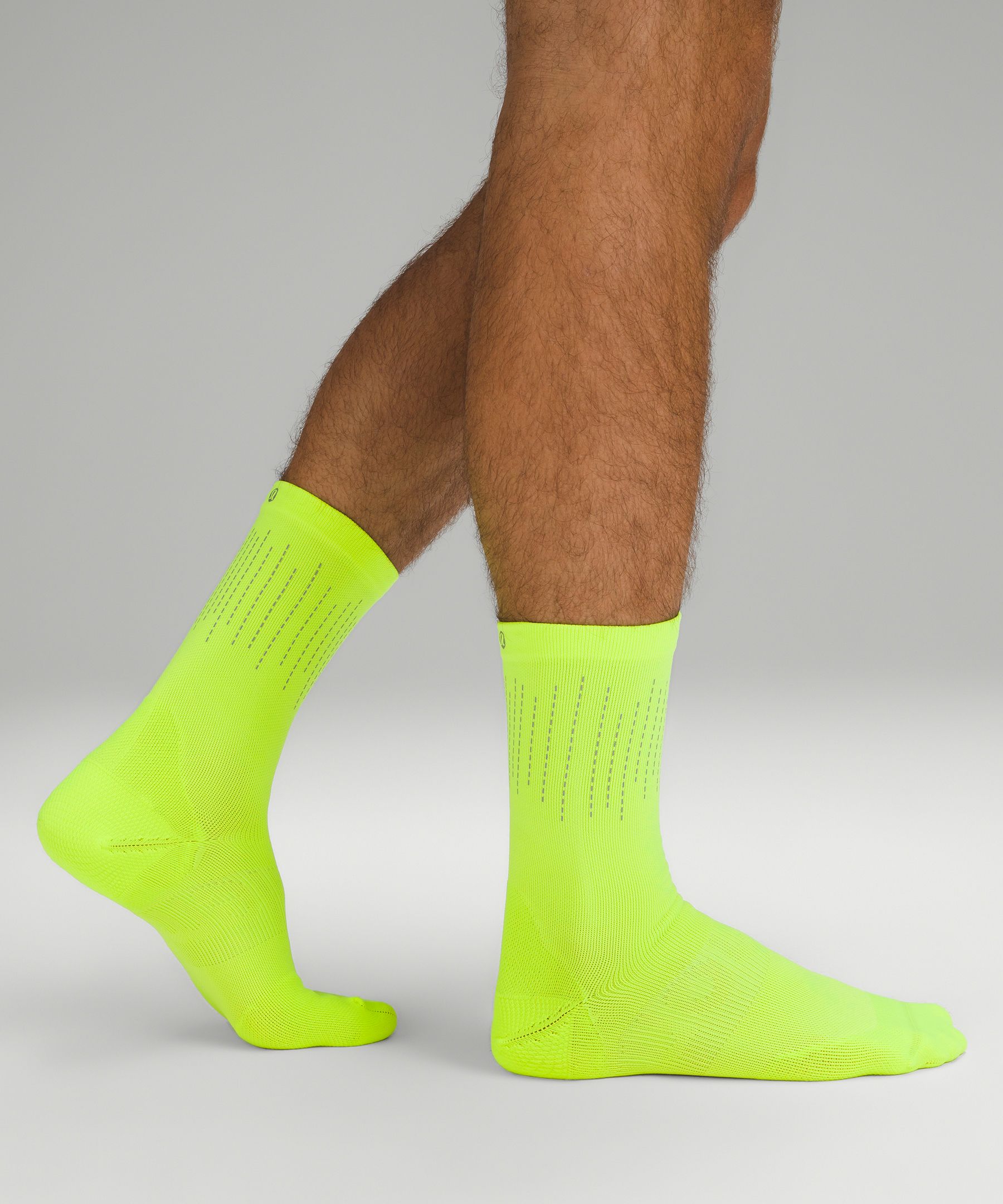 Lululemon Power Stride Crew Socks Reflective