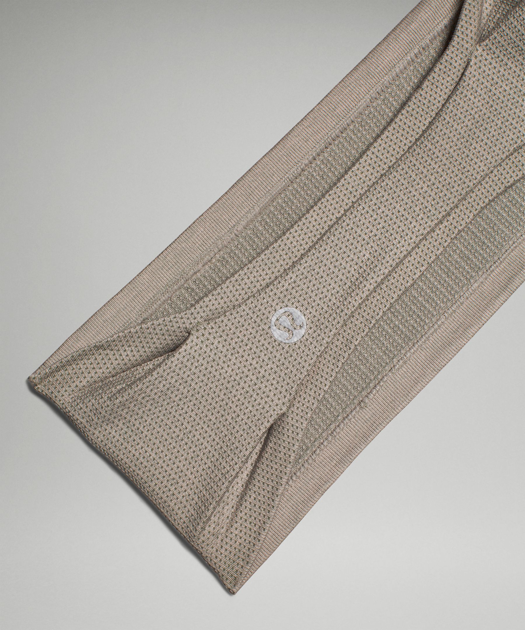 Lululemon Metal Vent Tech Wide Headband In Neutral