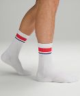 Men's Daily Stride Ribbed Comfort Crew Socks
