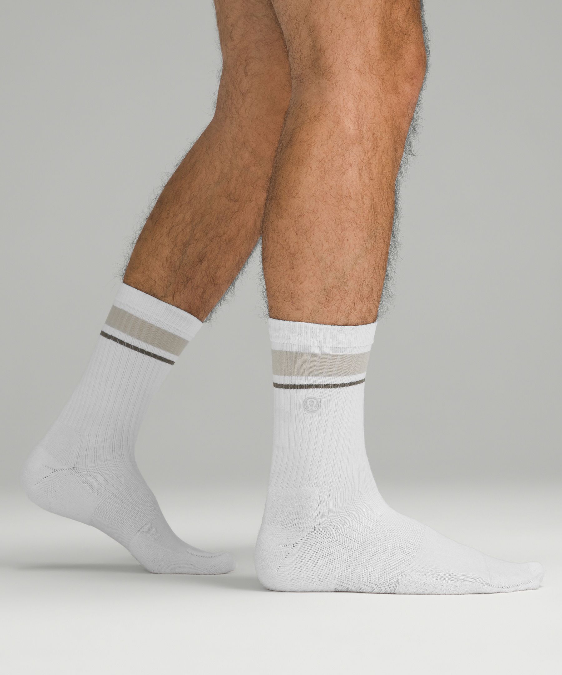 Men's Daily Stride Ribbed Comfort Crew Socks Men's Socks lululemon