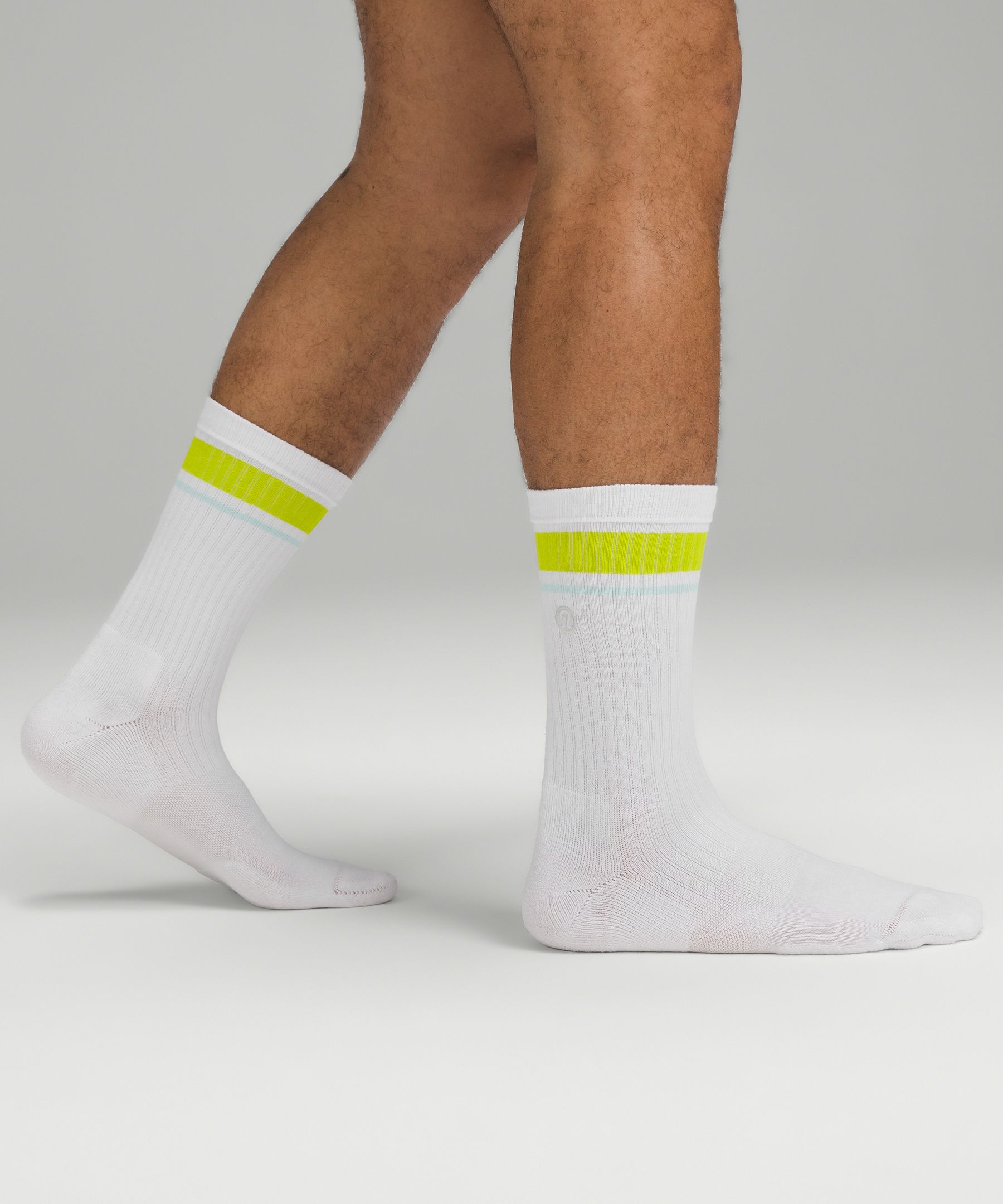 Men's Daily Stride Ribbed Comfort Crew Socks |