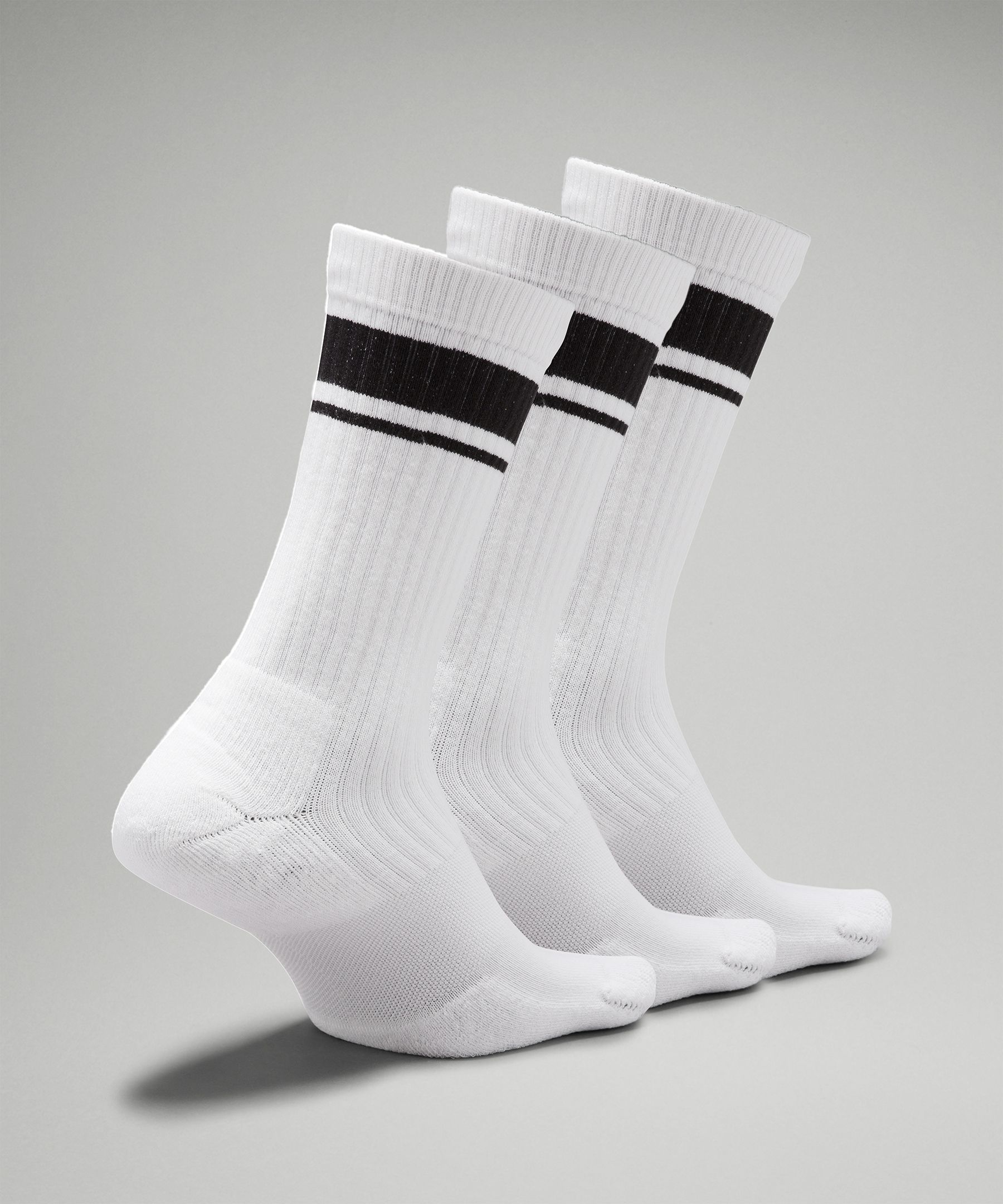 Shop Lululemon Daily Stride Ribbed Comfort Crew Socks 3 Pack