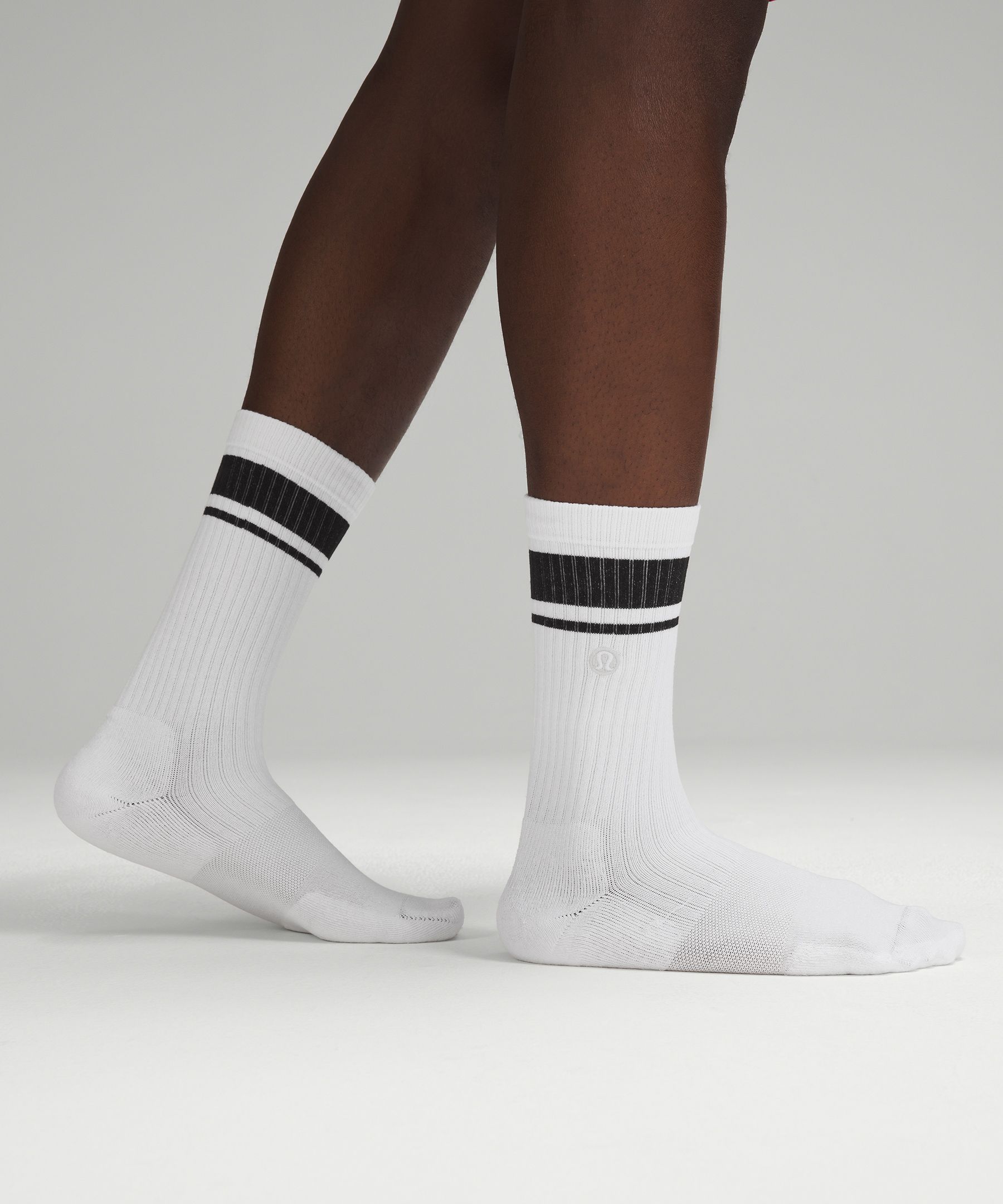 Shop Lululemon Daily Stride Ribbed Comfort Crew Socks 3 Pack