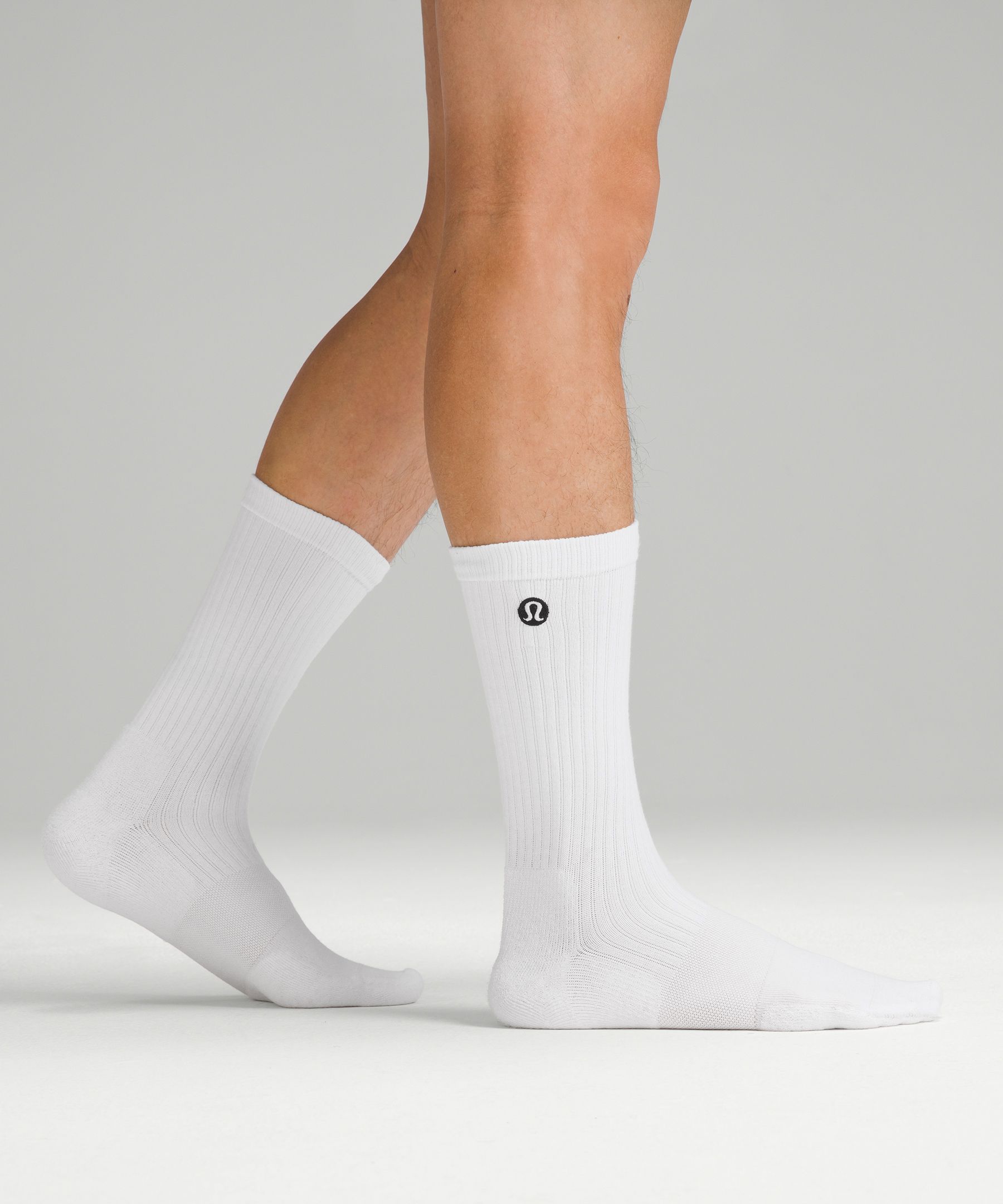 Shop Lululemon Daily Stride Ribbed Comfort Crew Socks 3 Pack