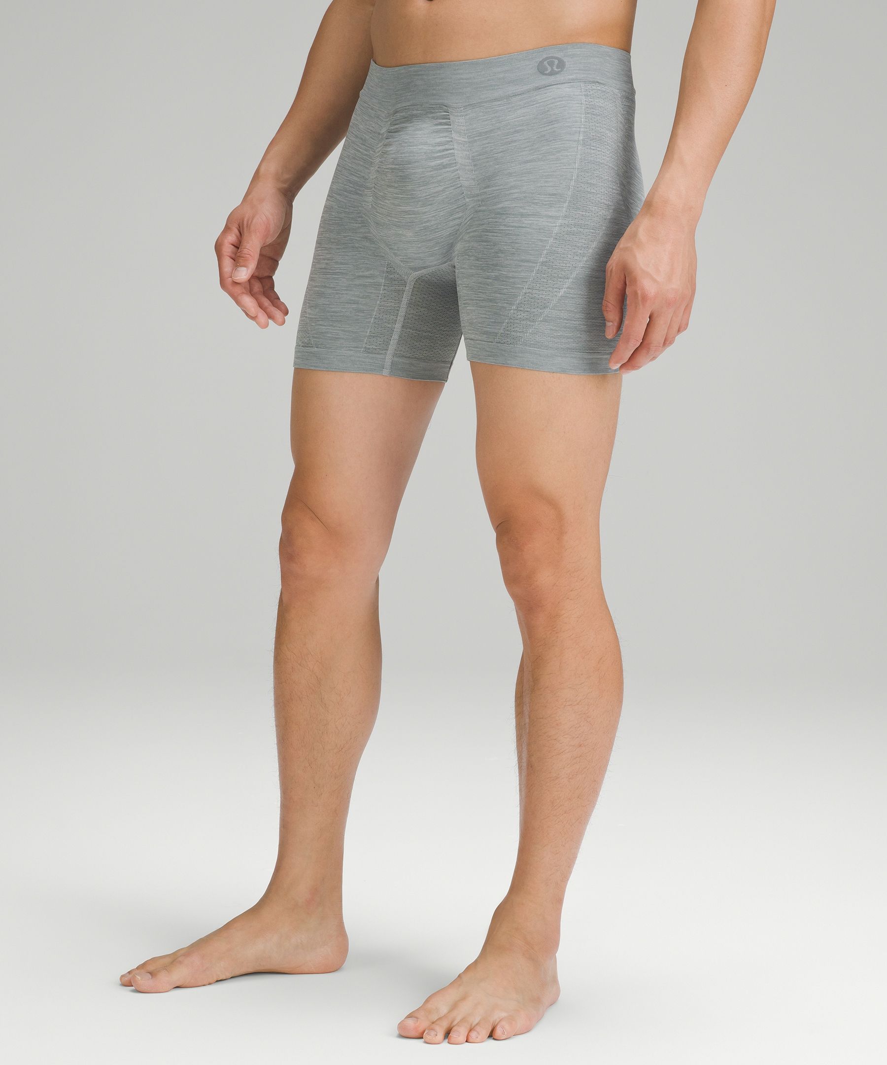 lululemon AIM Boxer - 5 - Heathered Core Medium Grey, Underwear