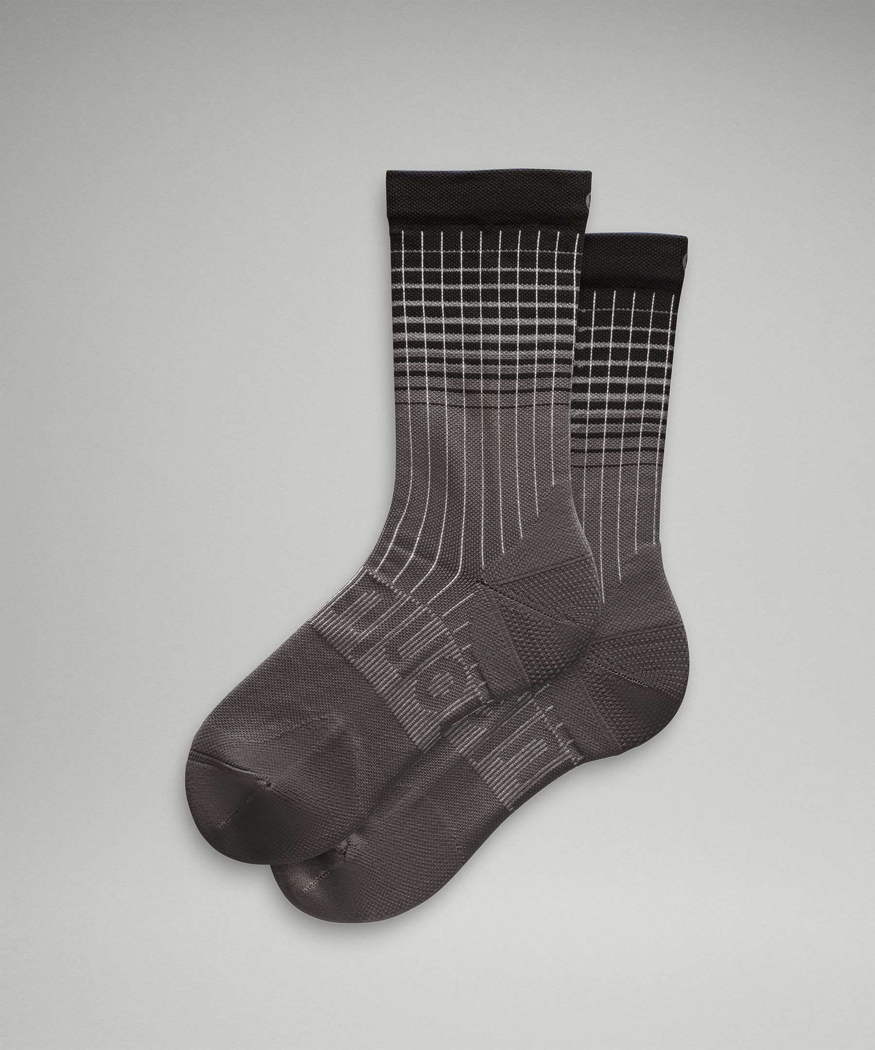 Men's Power Stride Crew Socks Reflective - Grey