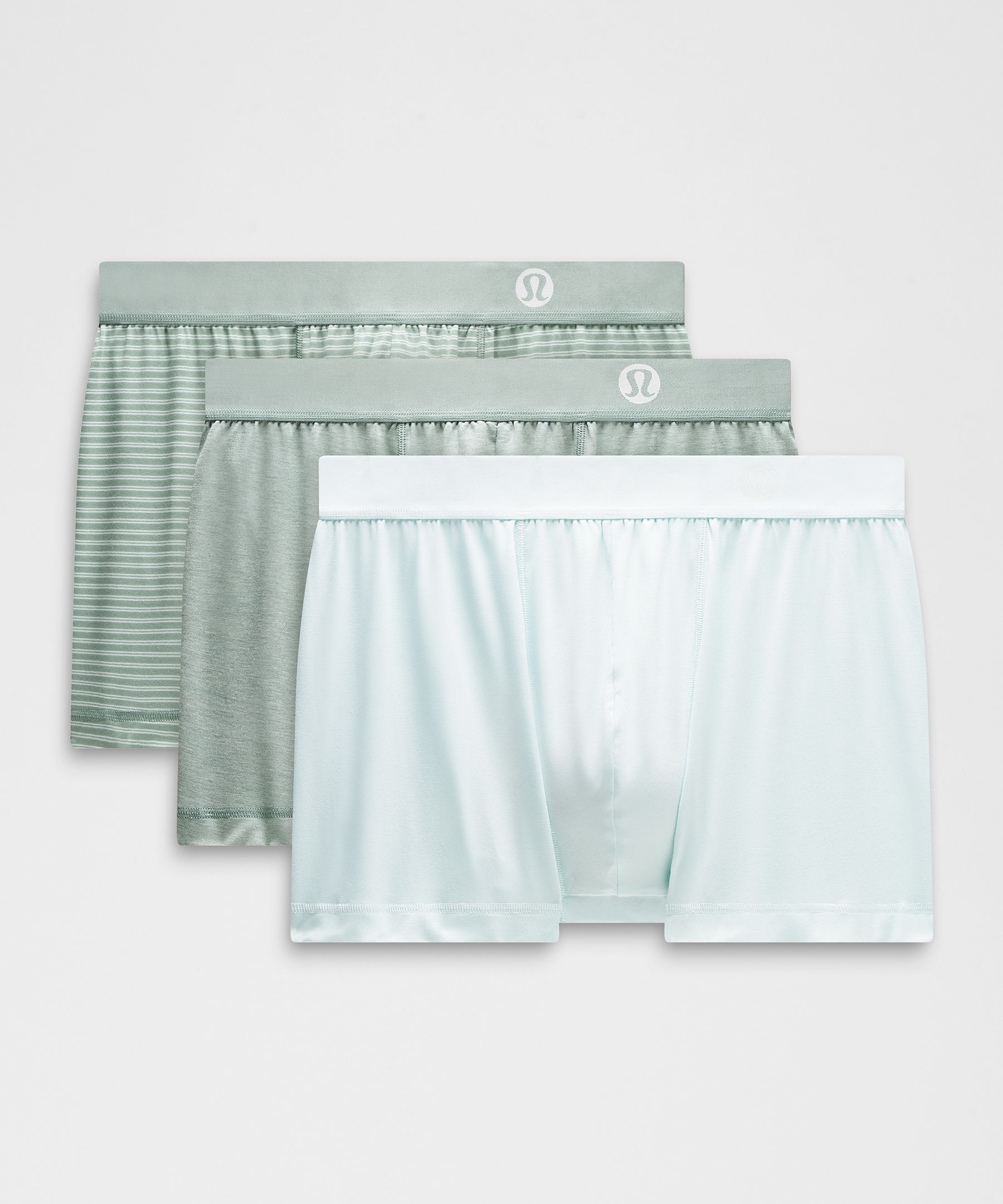 Always In Motion Boxer Brief 3" 3 Pack - Mint Breeze