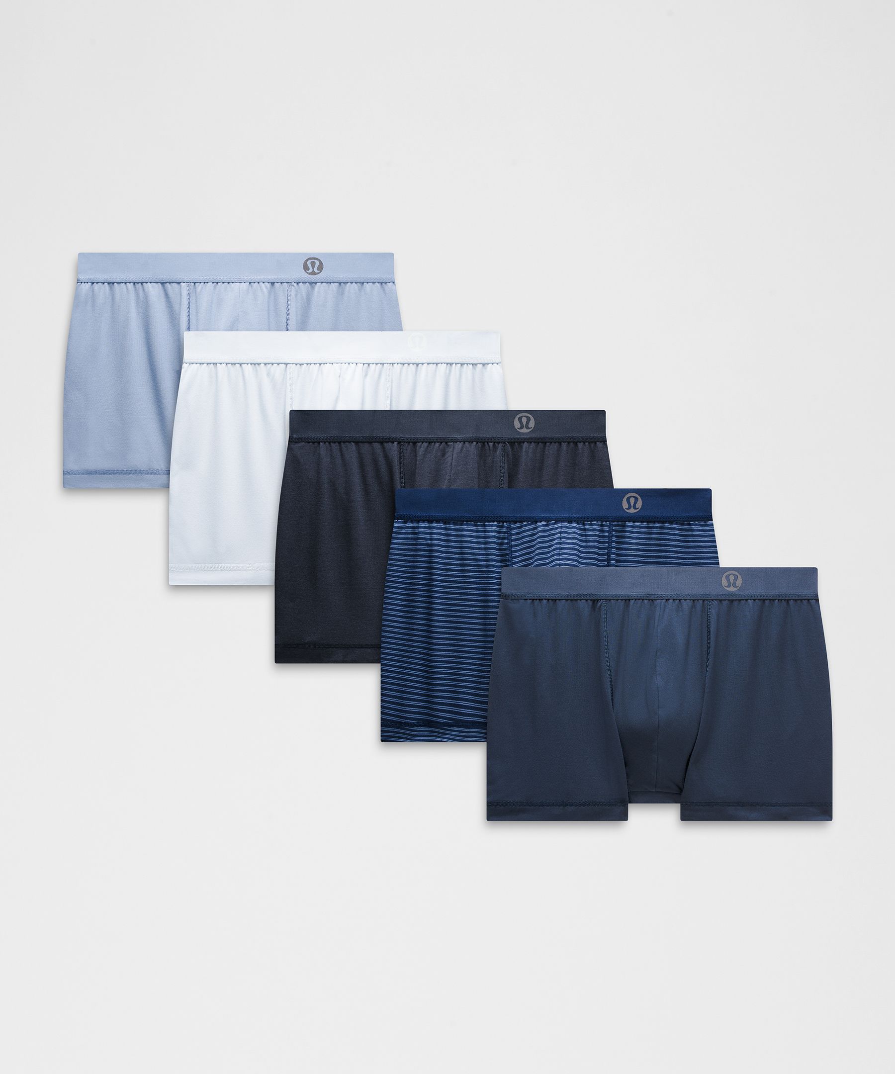LULULEMON ALWAYS IN MOTION BOXER BRIEFS 3" 5 PACK 