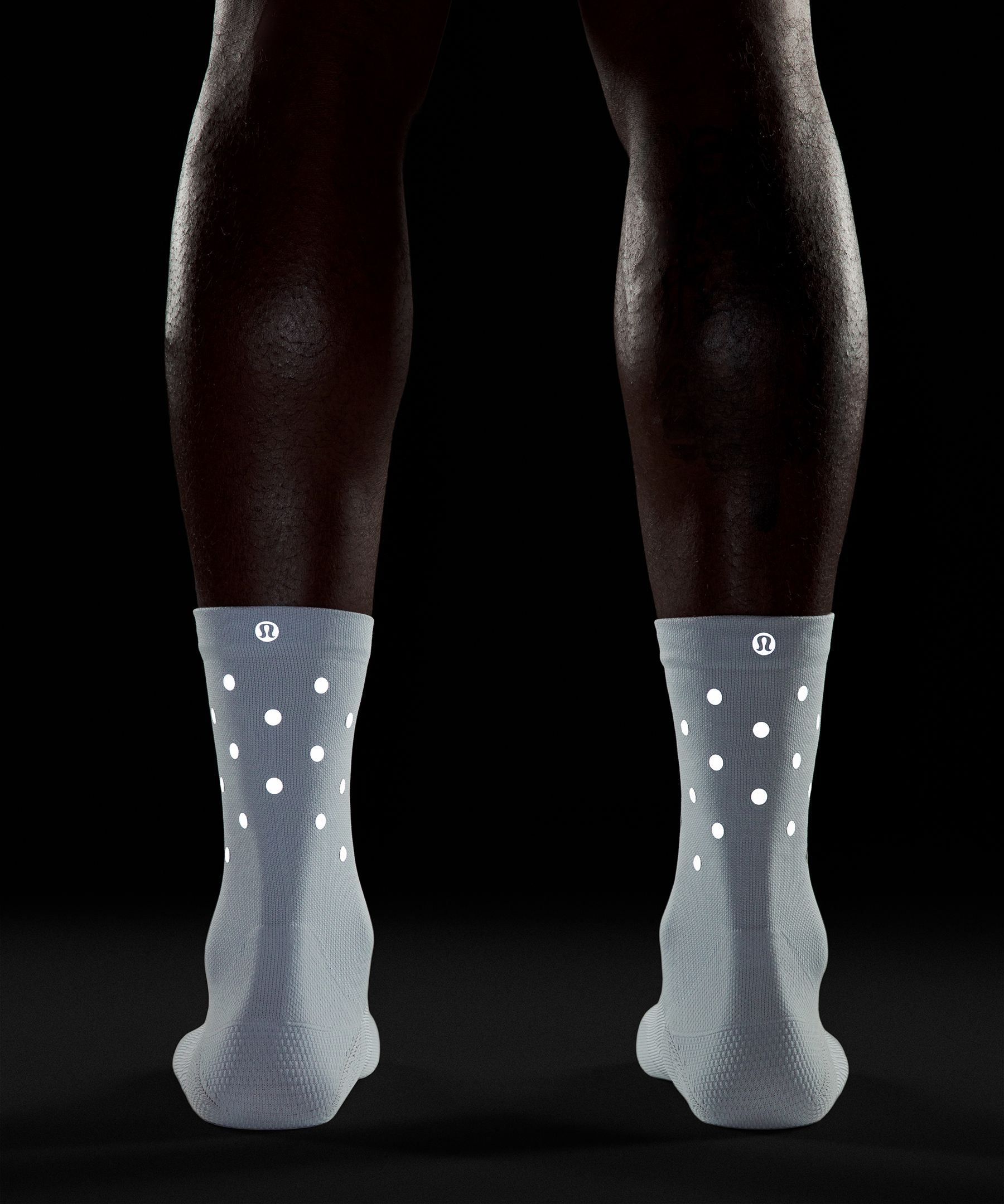 Lululemon Power Stride Crew Socks Reflective