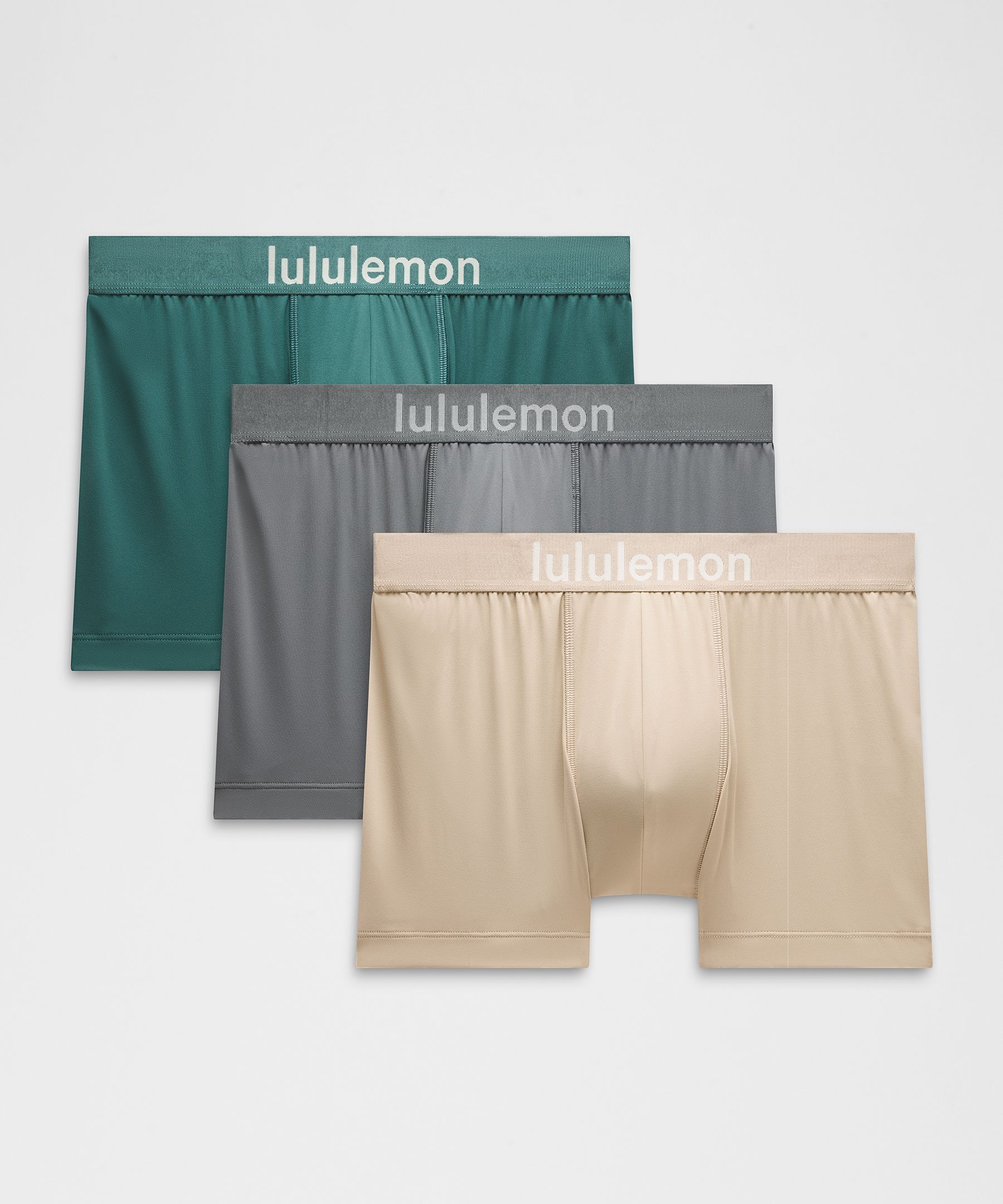 Soft Stretch Active Boxer Brief 3"  - Grey