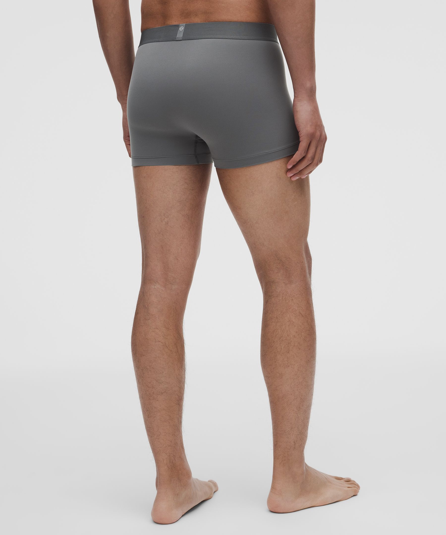 Soft Stretch Active Boxer Brief 3" - Grey