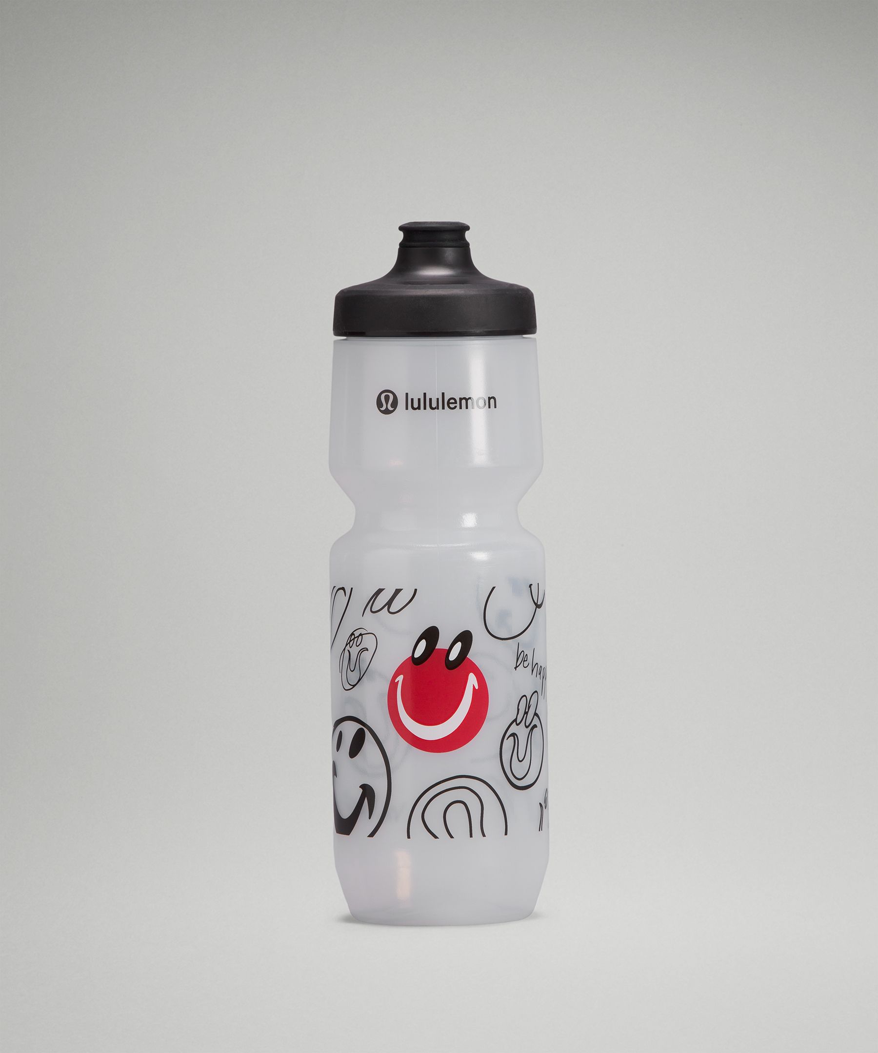 Lululemon Purist Cycling Water Bottle In Clear/purist Black