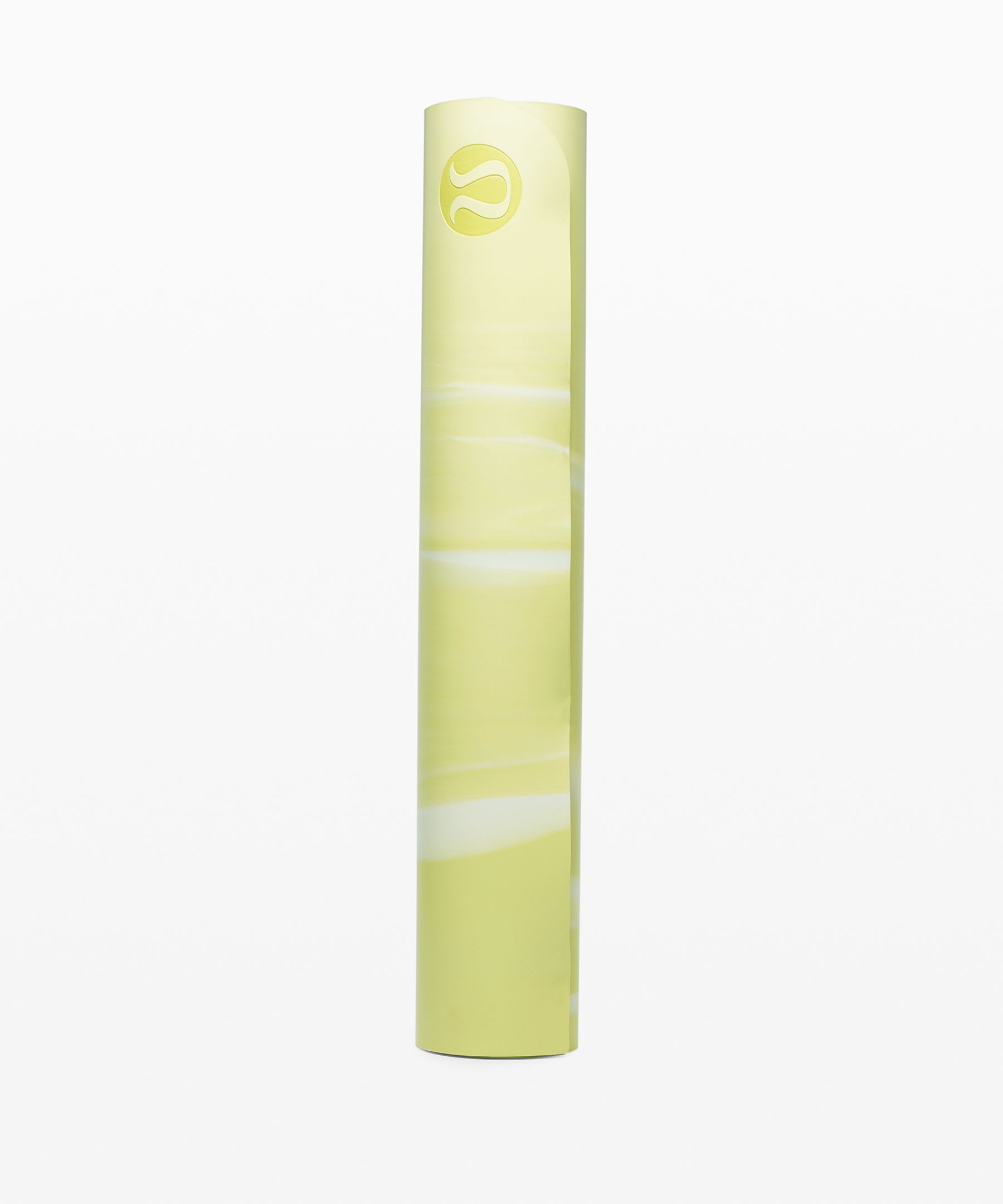 Lululemon The Reversible Mat 5mm In Lemon Vibe/white/vista Green