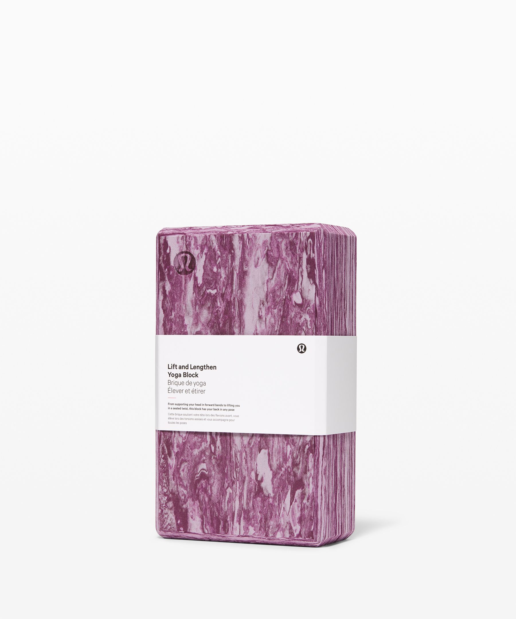 Lululemon Uplifting Yoga Block - Deep Coal / Ultra Violet / Pretty Purple -  lulu fanatics