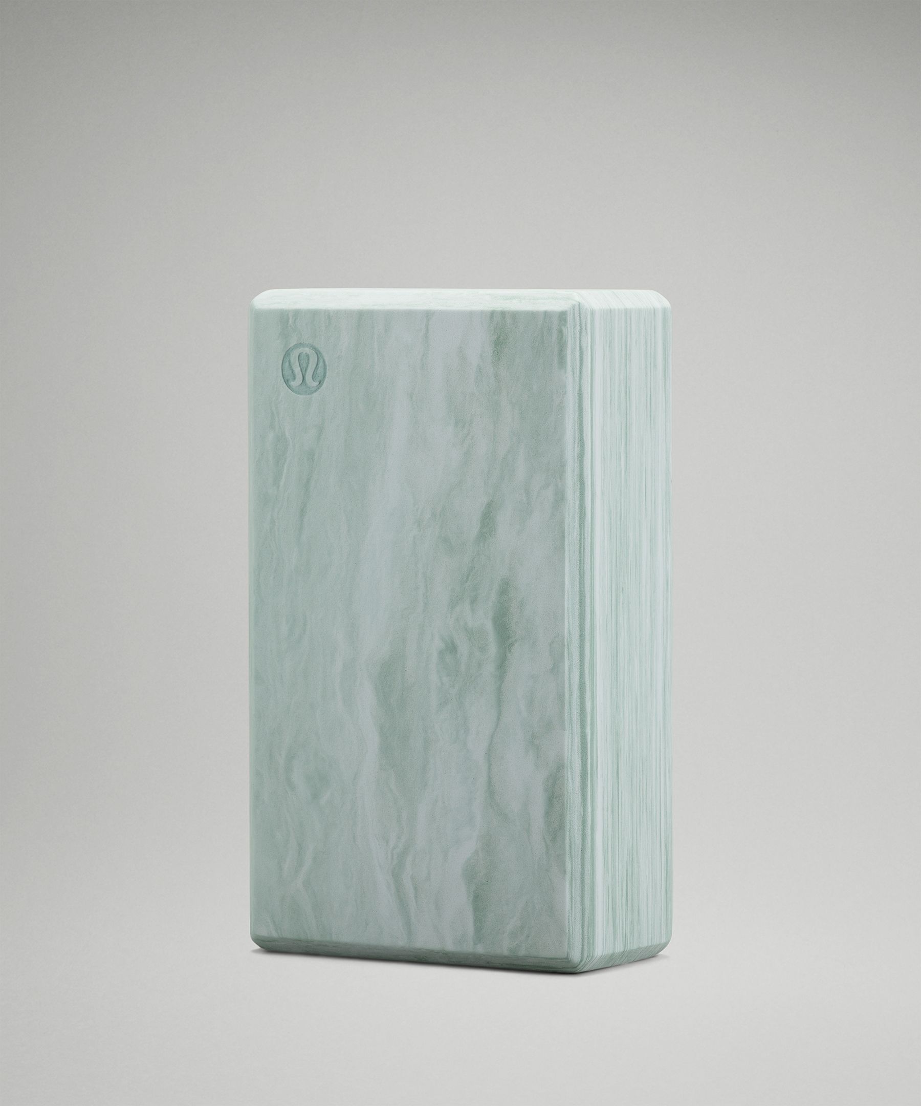 Lululemon Lift And Lengthen Yoga Block Marbled In Silver Blue/sheer Blue