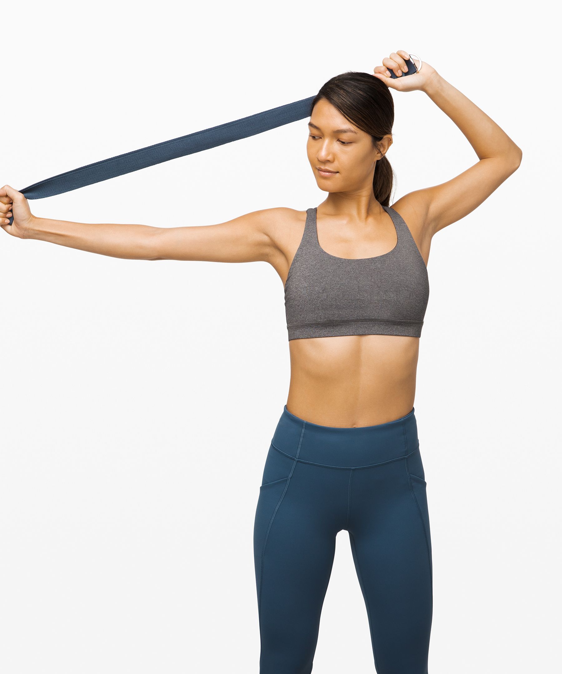 Lululemon No Limits Stretching Strap In Code Blue