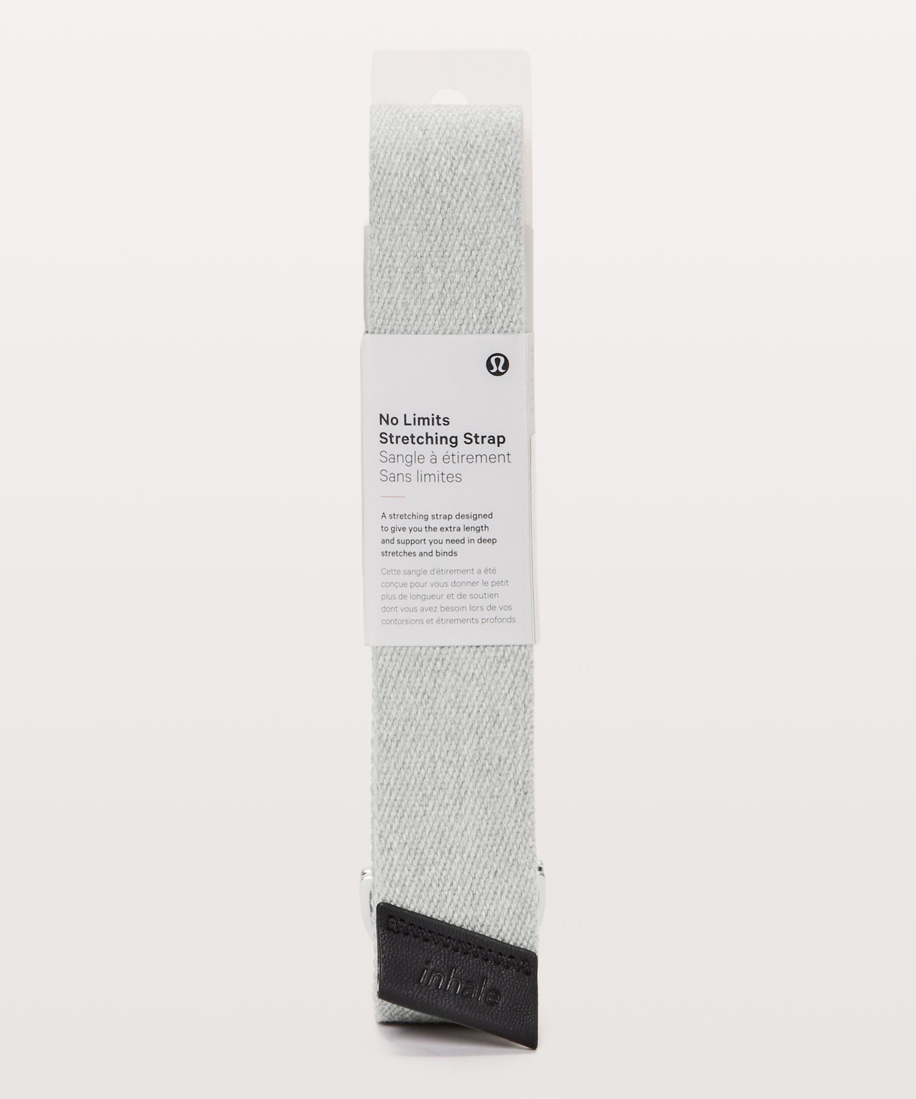 Lululemon No Limits Stretching Strap In Heathered Core Light Grey