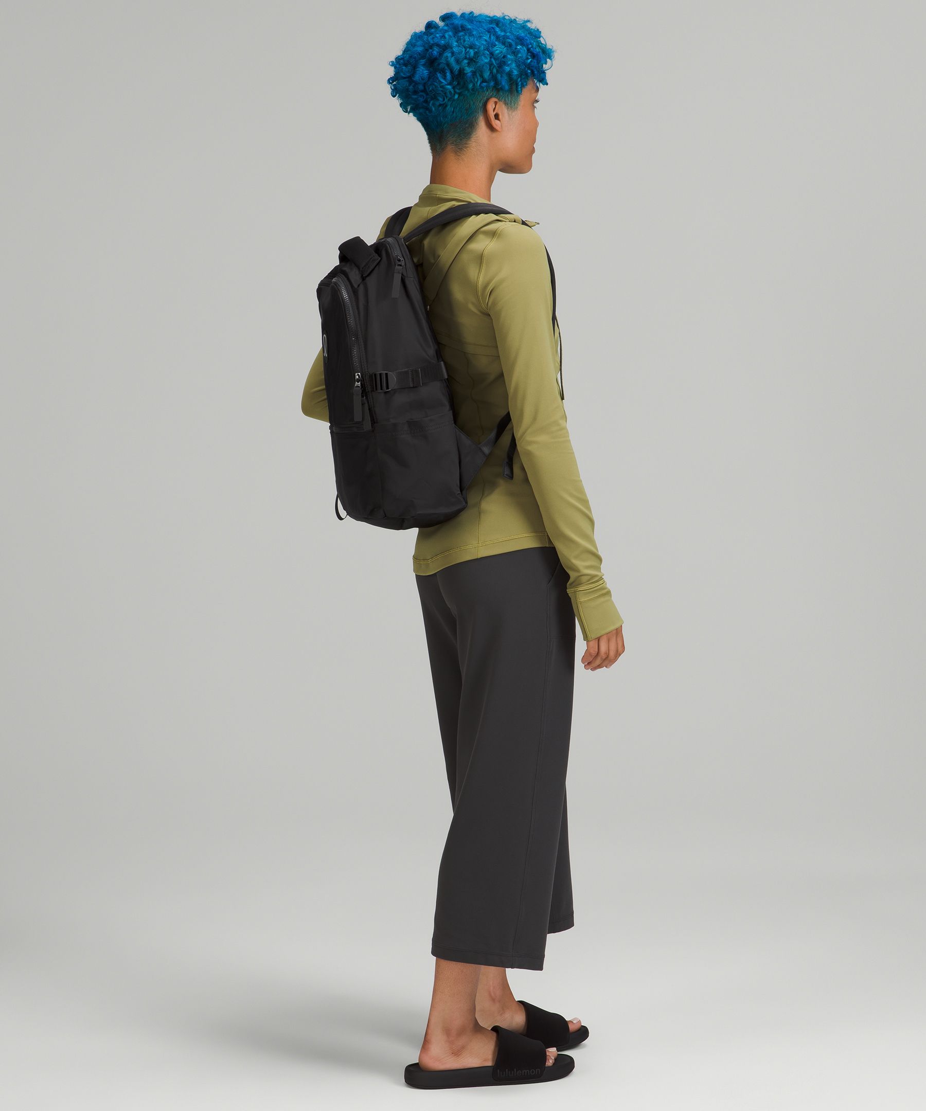 lululemon new crew backpack black