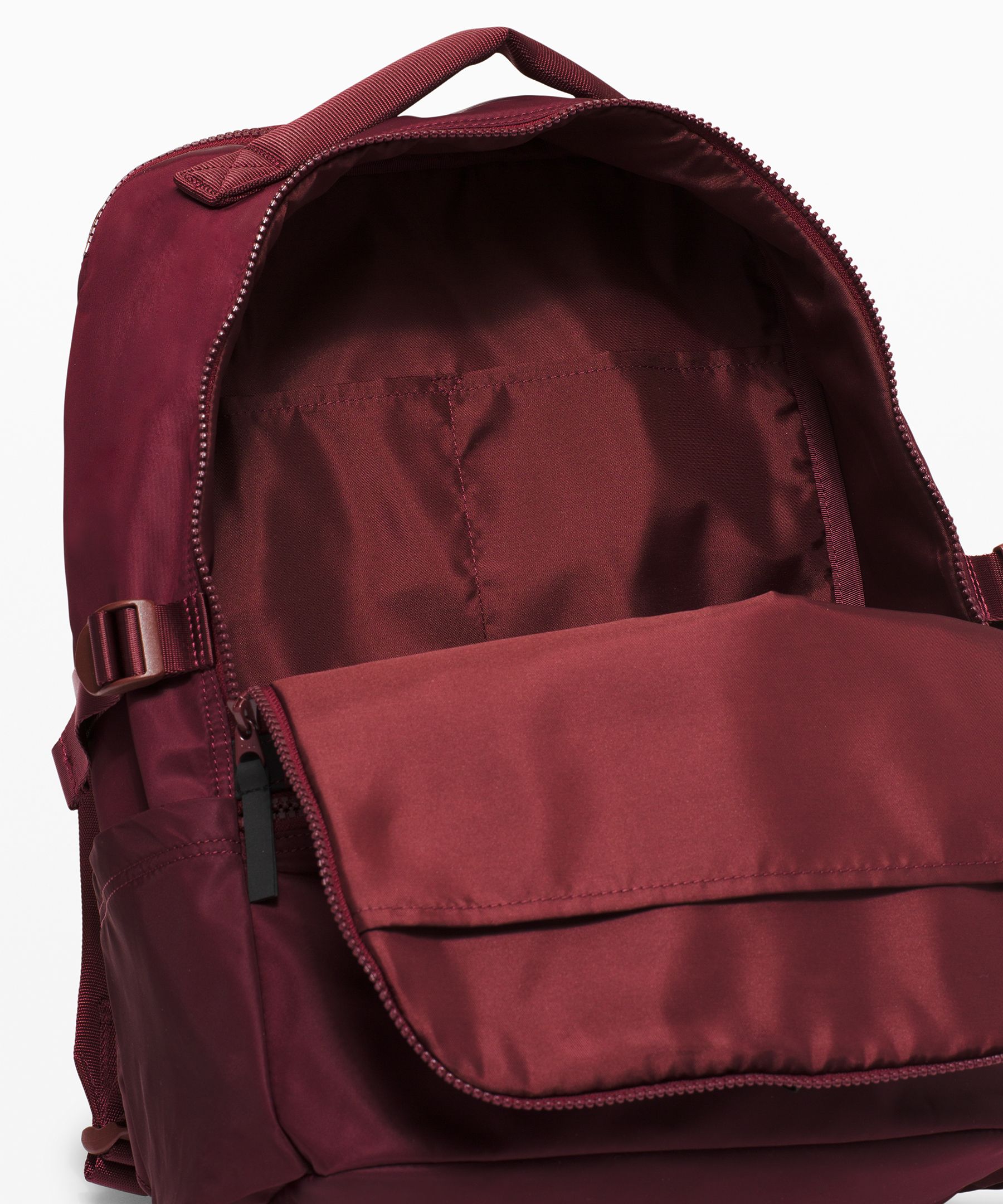 red lululemon backpack