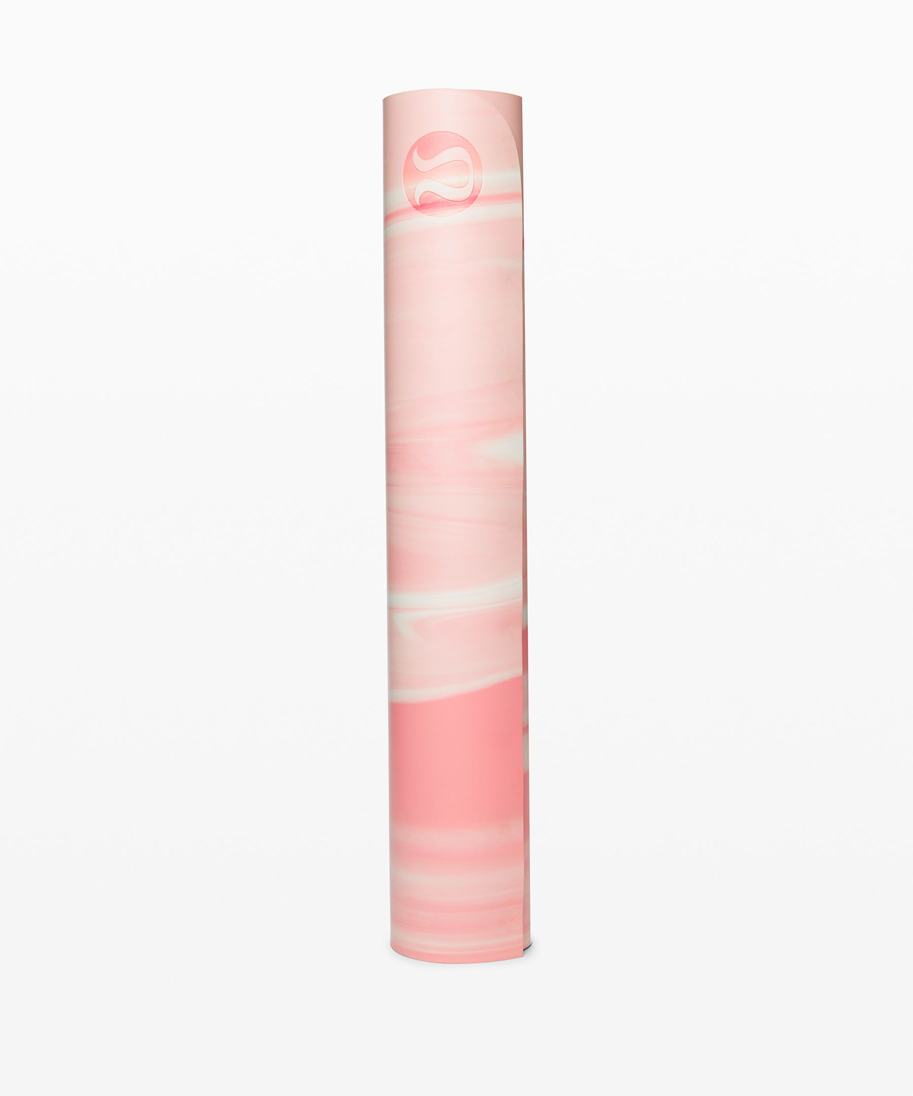 Lululemon Arise Mat *5mm In Azalea Pink/white/azalea Pink