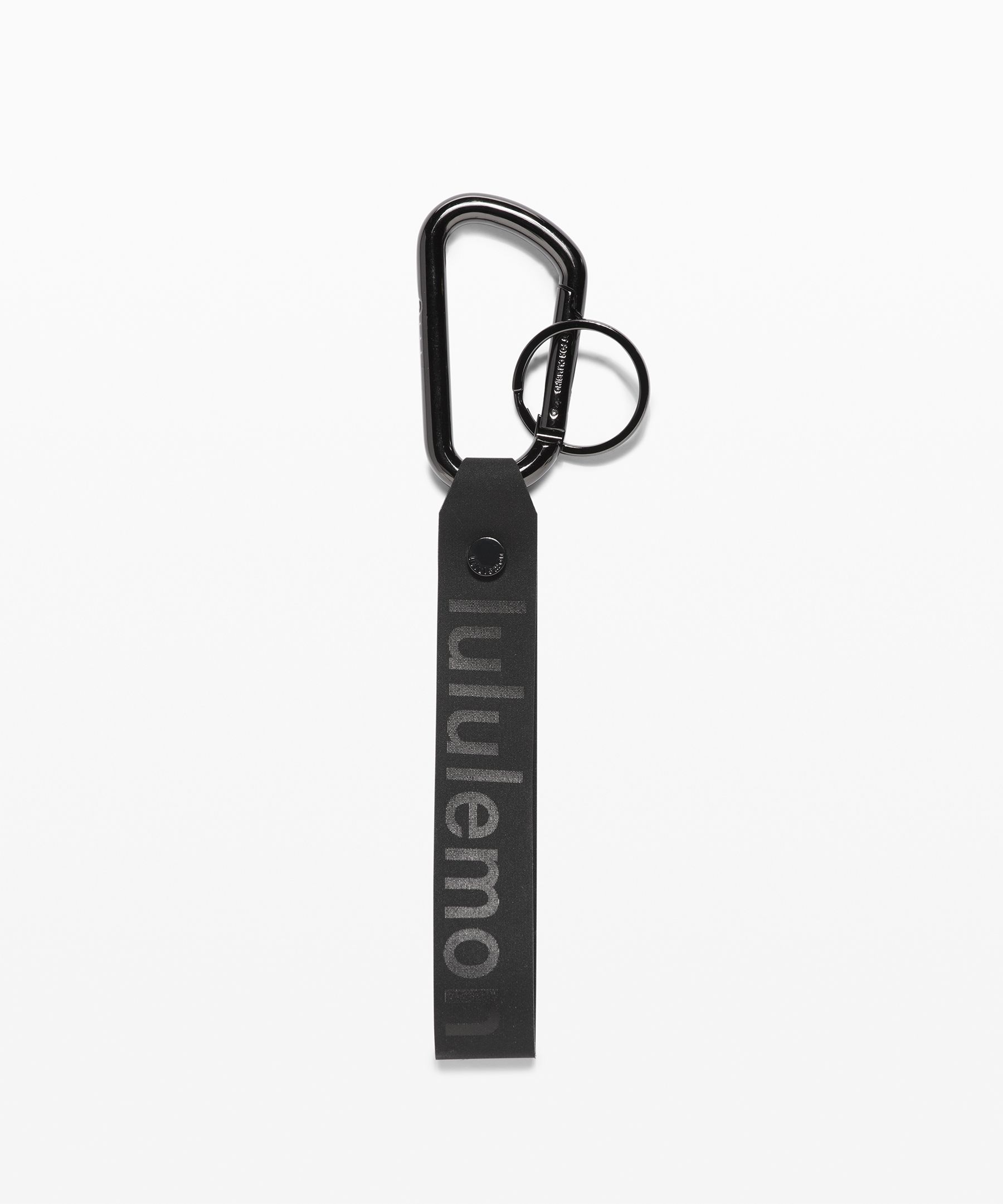 Lululemon Never Lost Key Chain - Black / Super Dark - lulu fanatics