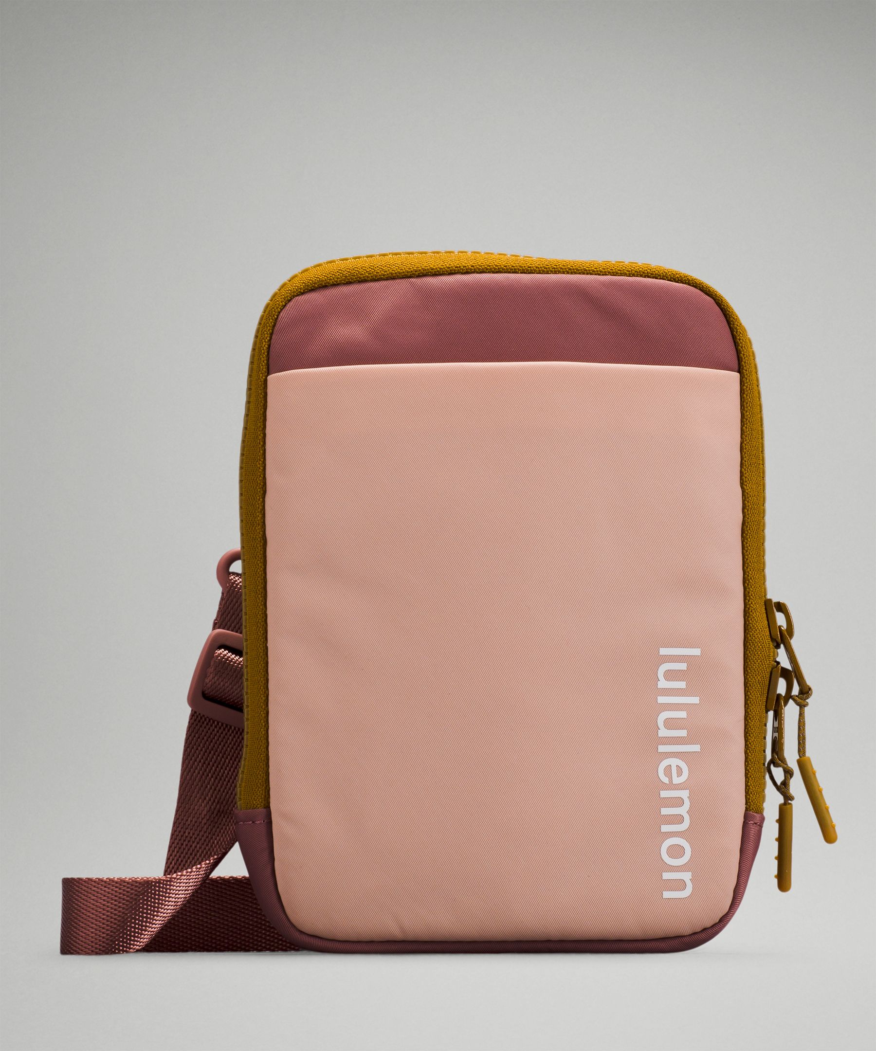 Lululemon Easy Access Crossbody Bag In Precocious Pink/spiced Chai