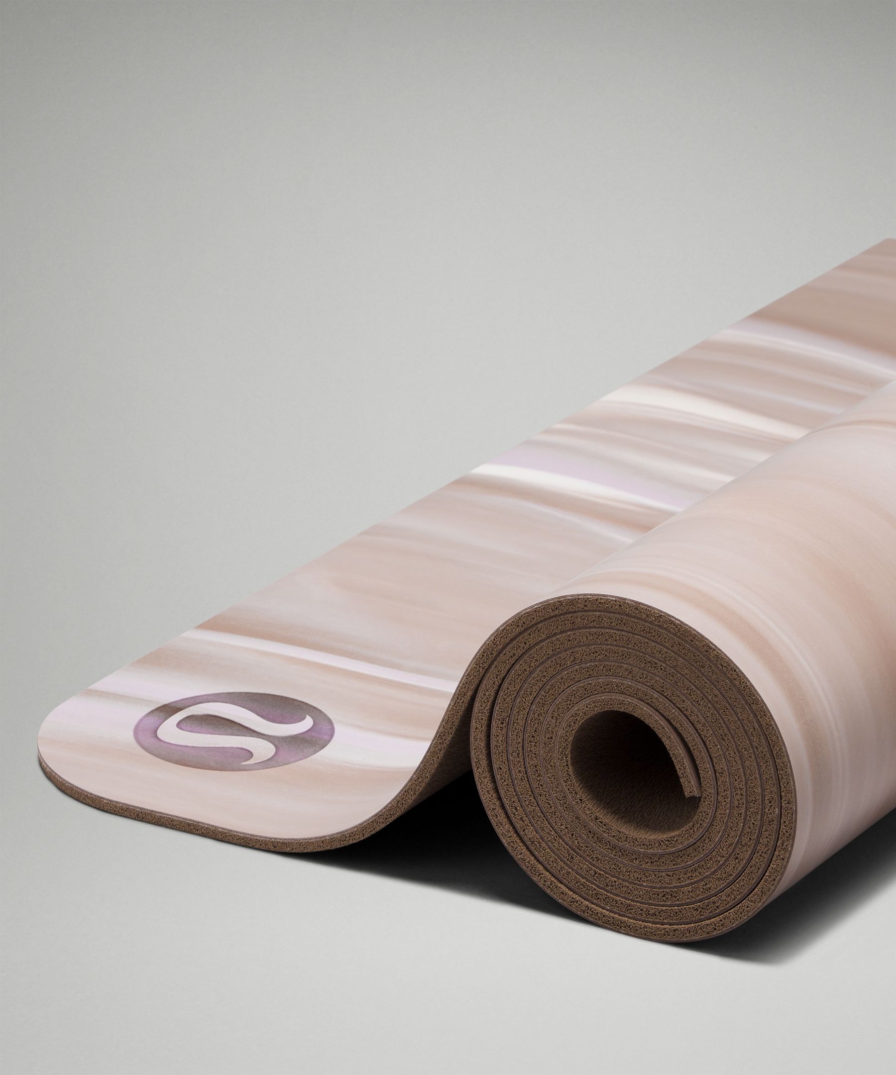  Yoga Mat natural rubber - pattern F 4 mm - beige