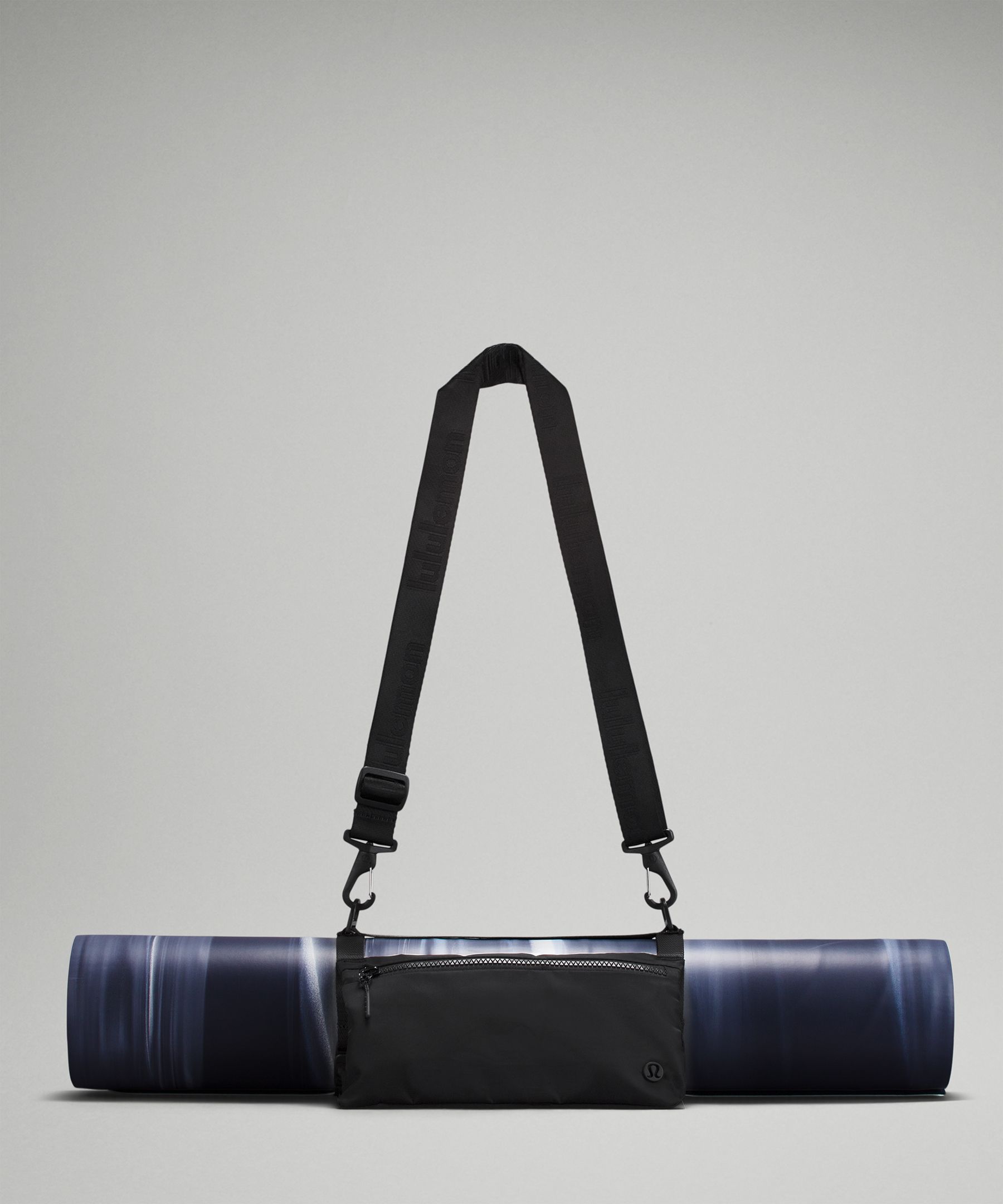 Lululemon Yoga mat carrier bag with shoulder strap black