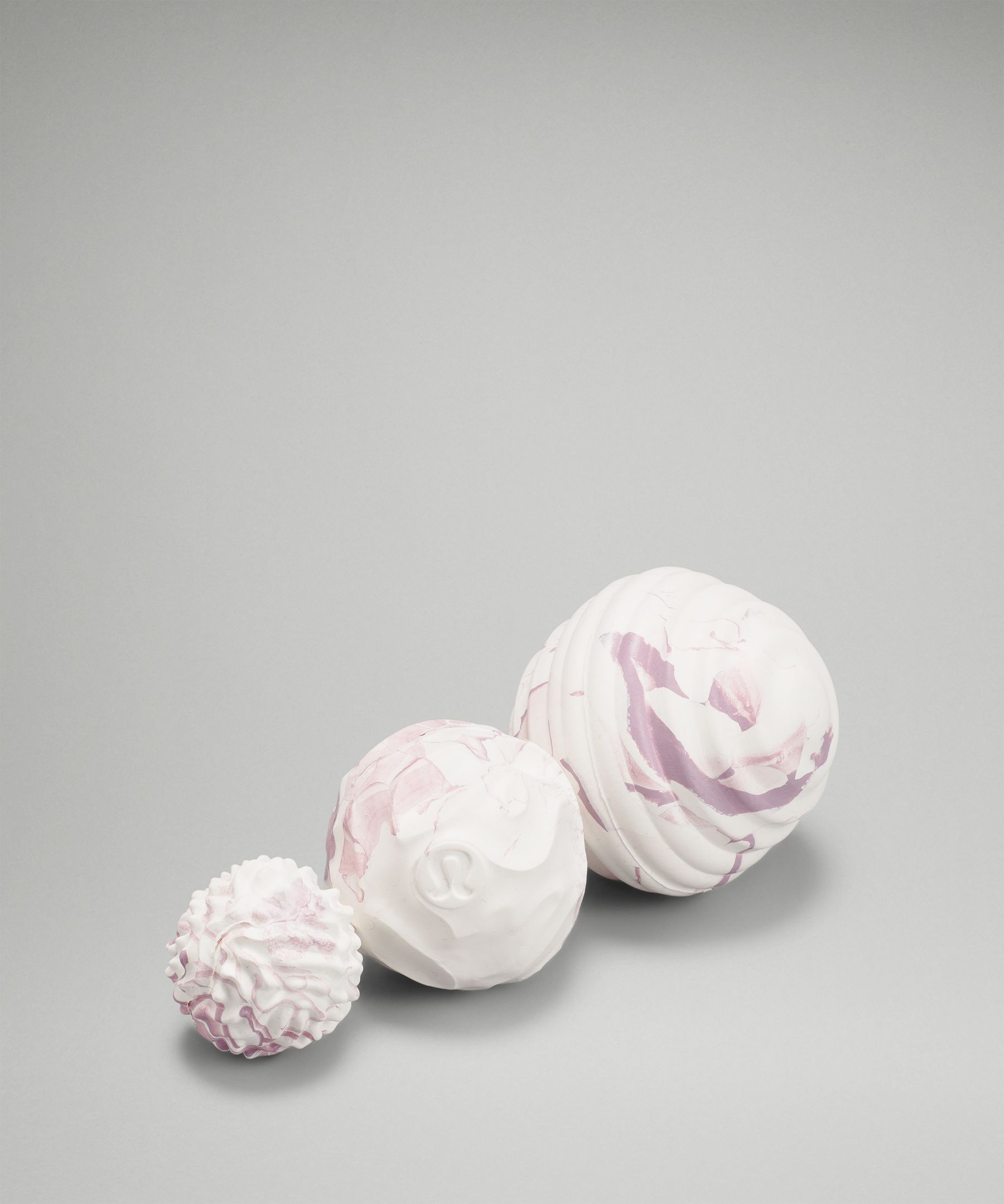Lululemon Release And Recover Ball Set In Dusty Rose/white