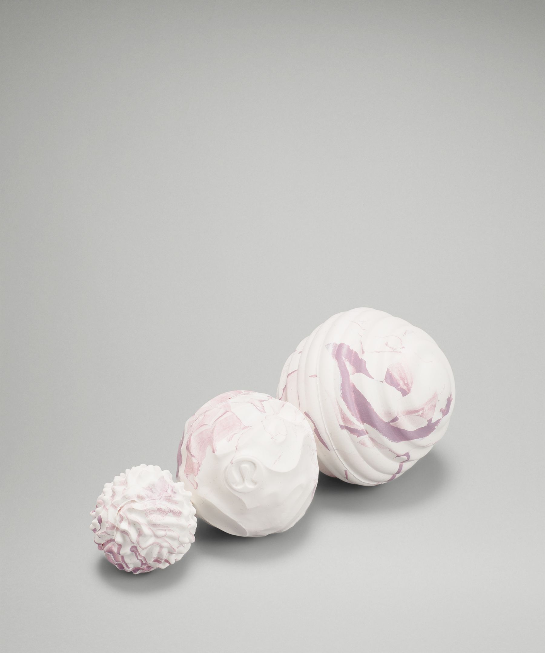 Lululemon Release And Recover Ball Set In Dusty Rose/white