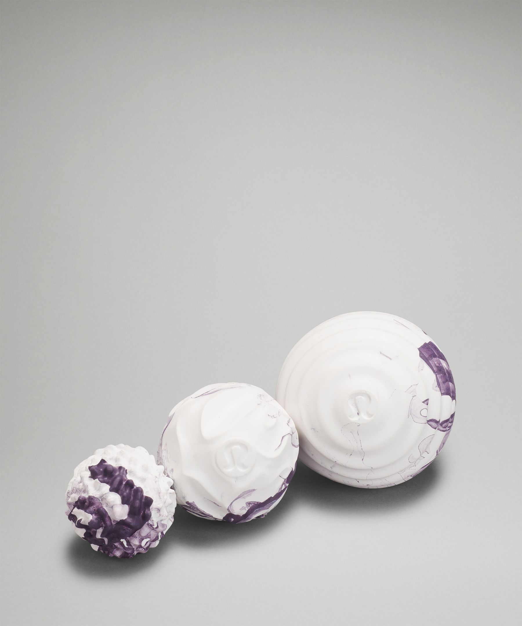 Lululemon Release And Recover Ball Set In Dusky Lavender/white